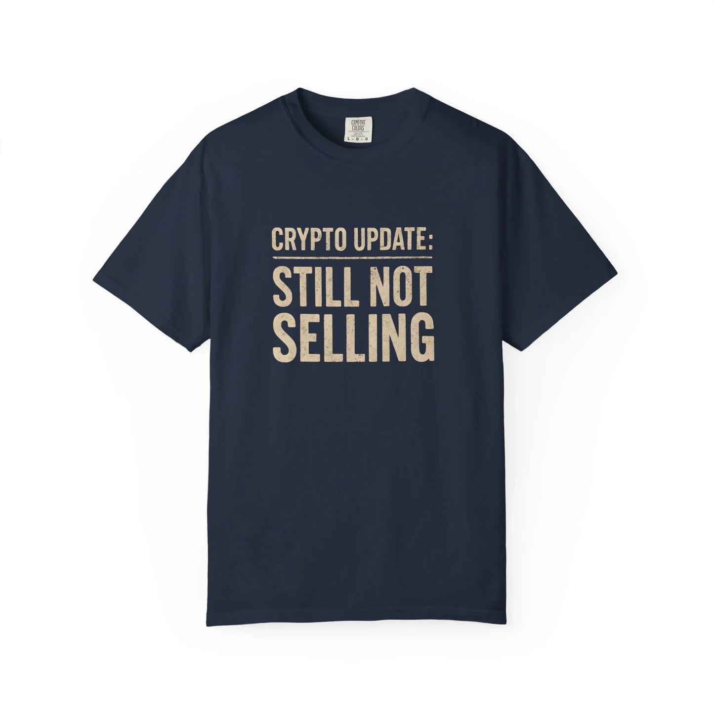 Crypto Update Not Selling - T-Shirt Navy T-Shirt crypto-vibes.com