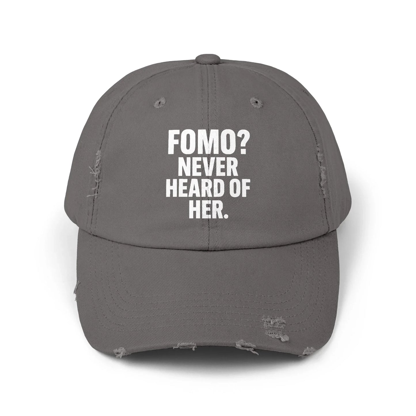 FOMO? Never Heard of Her - Cap Nickel One size Hats crypto-vibes.com