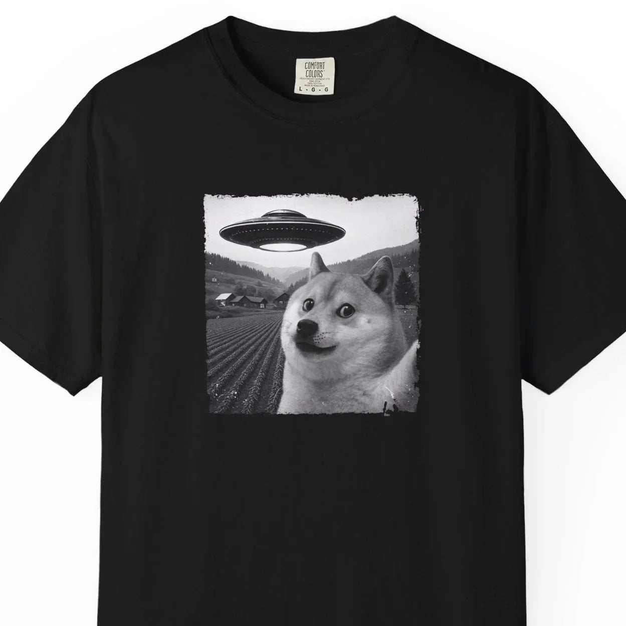 Doge UFO Photo - T-Shirt T-Shirt crypto-vibes.com