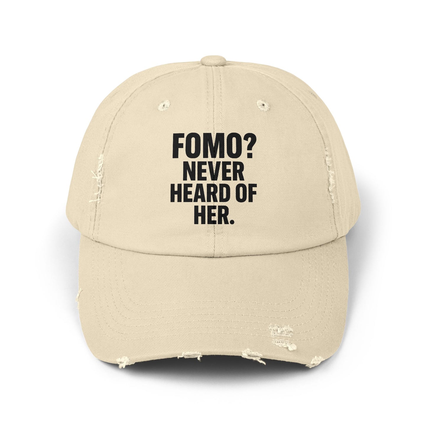 Cap - Fomo? Never Heard of Her Stone One size Hats crypto-vibes.com