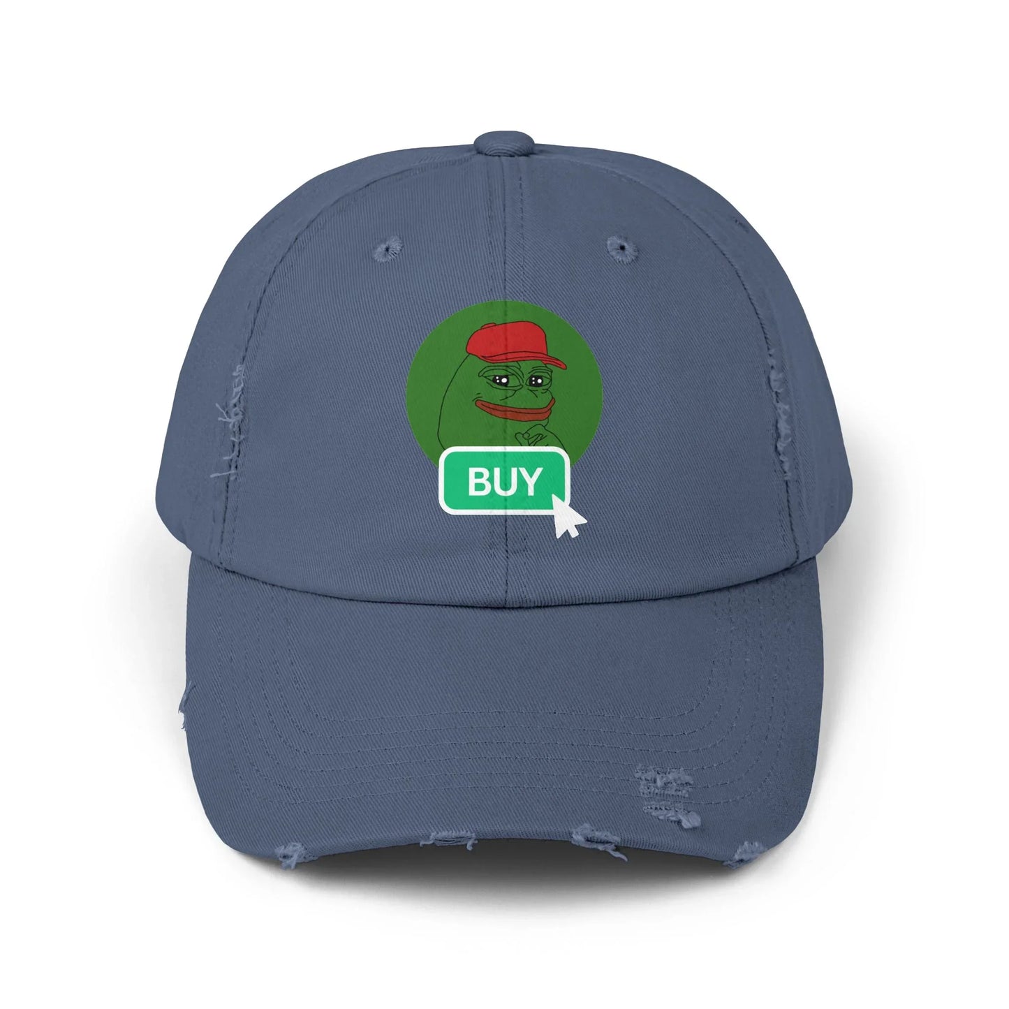 Pepe Buy Button - Cap Scotland Blue One size Hats crypto-vibes.com