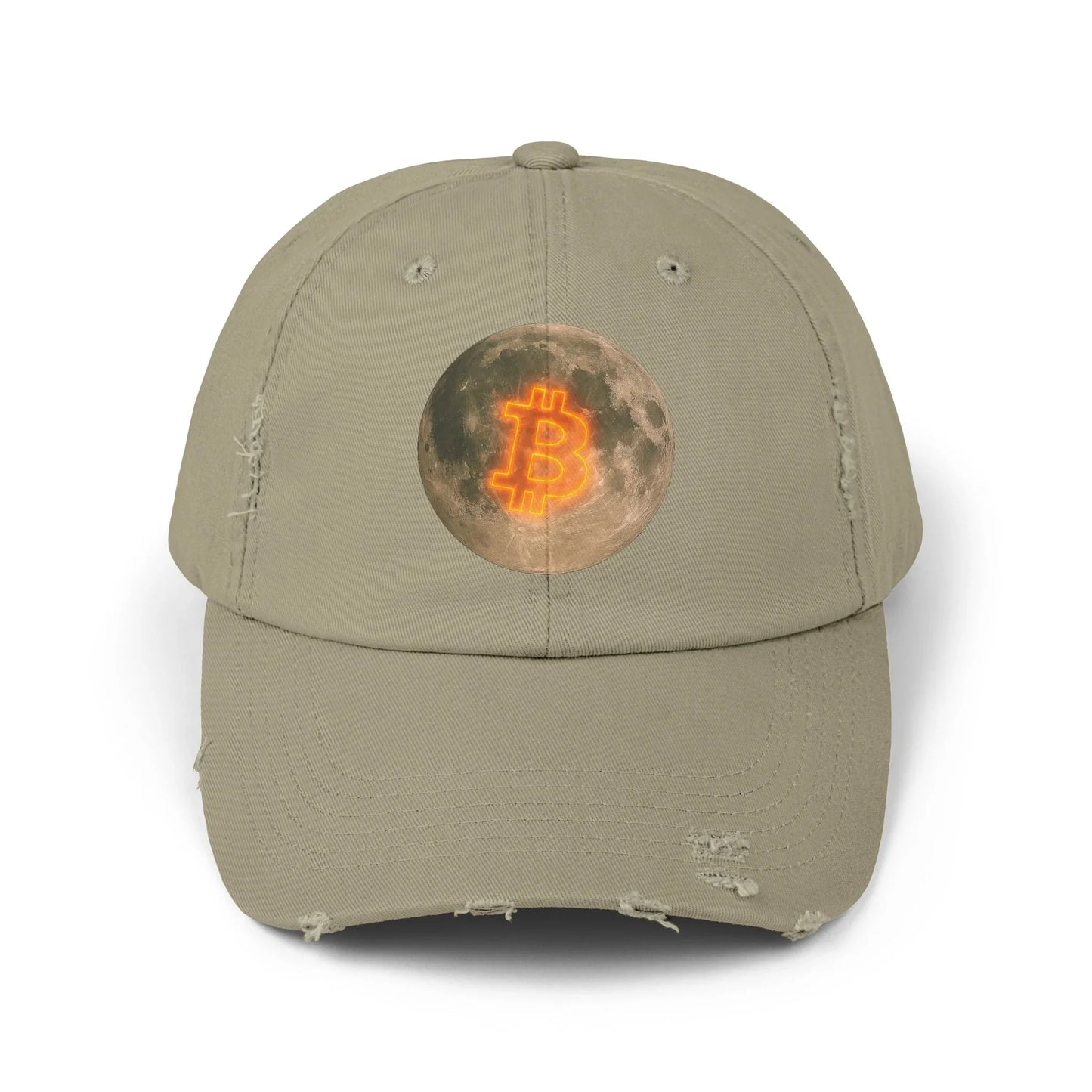 Bitcoin Moon - Cap Light Olive One size Hats crypto-vibes.com