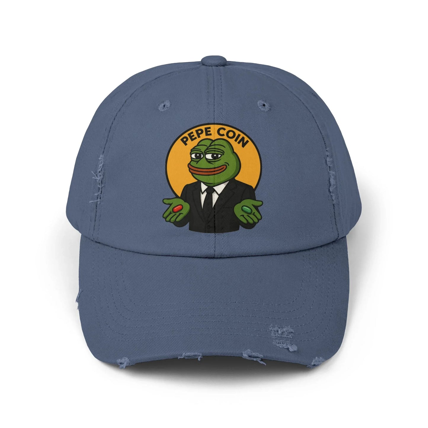 Pepe Memecoin Pills Choice - Cap Scotland Blue One size Hats crypto-vibes.com