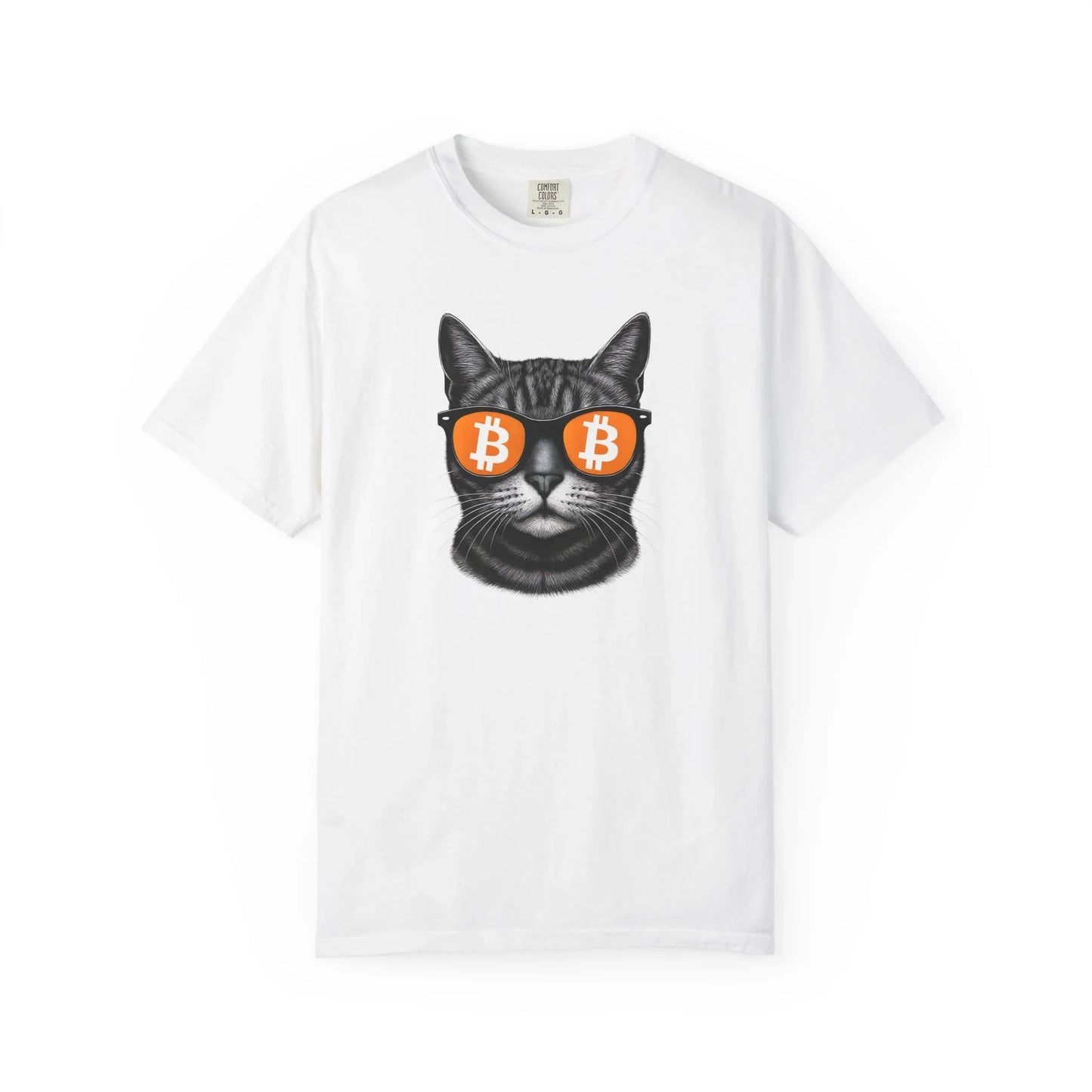 Bitcoin Cat - T-Shirt White T-Shirt crypto-vibes.com