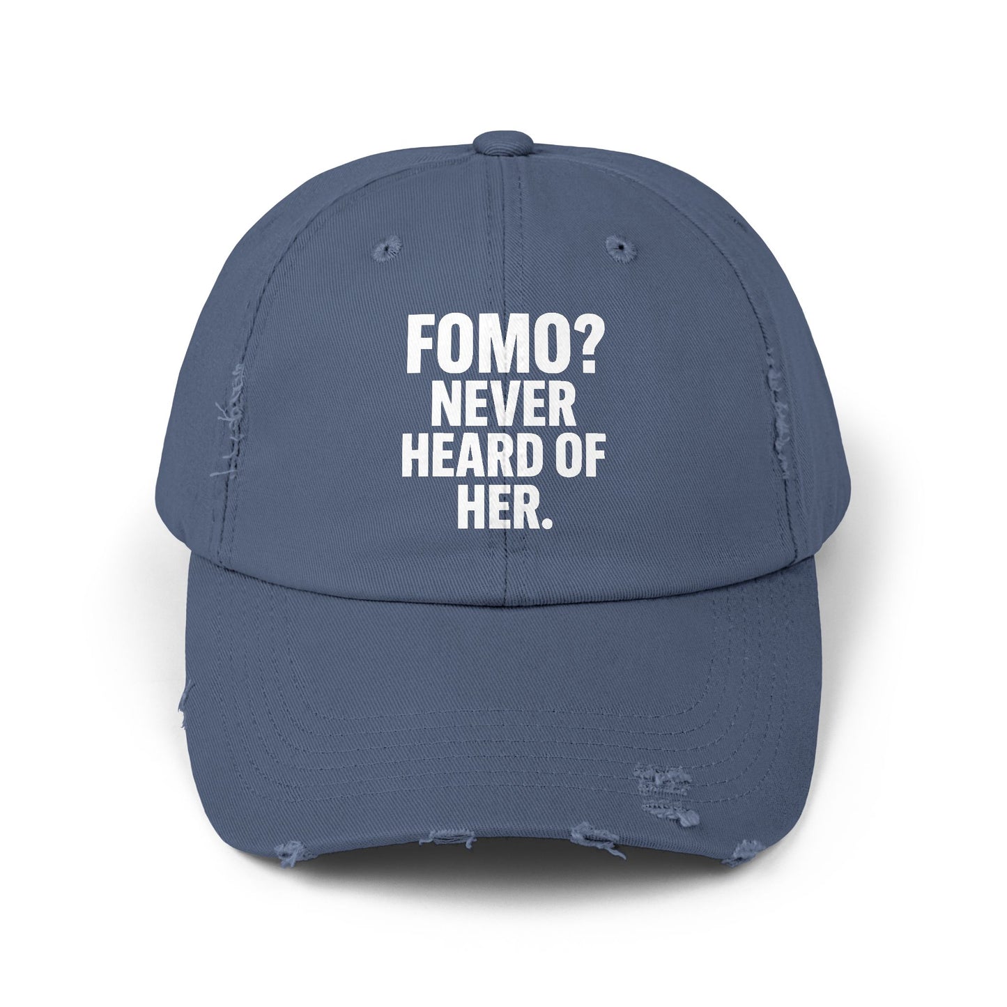 Cap - Fomo? Never Heard of Her Scotland Blue One size Hats crypto-vibes.com