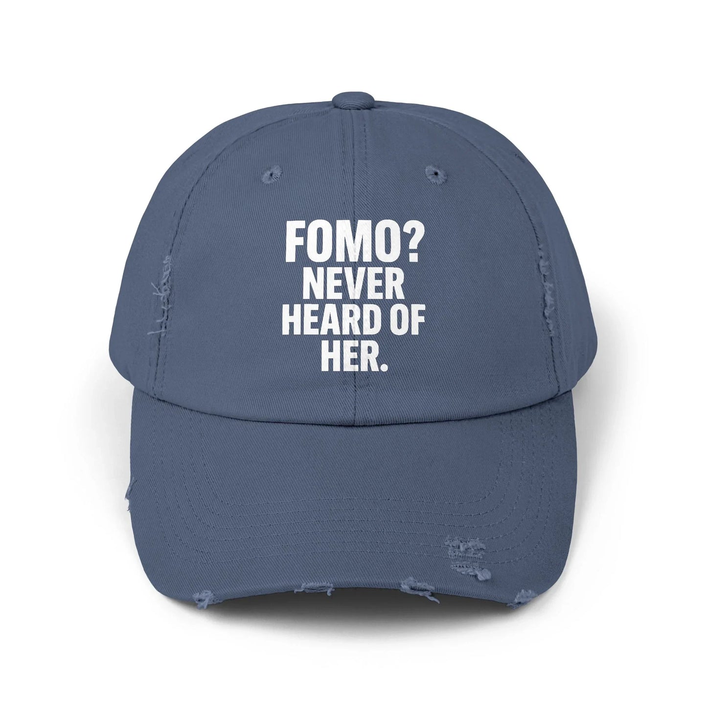 FOMO? Never Heard of Her - Cap Scotland Blue One size Hats crypto-vibes.com