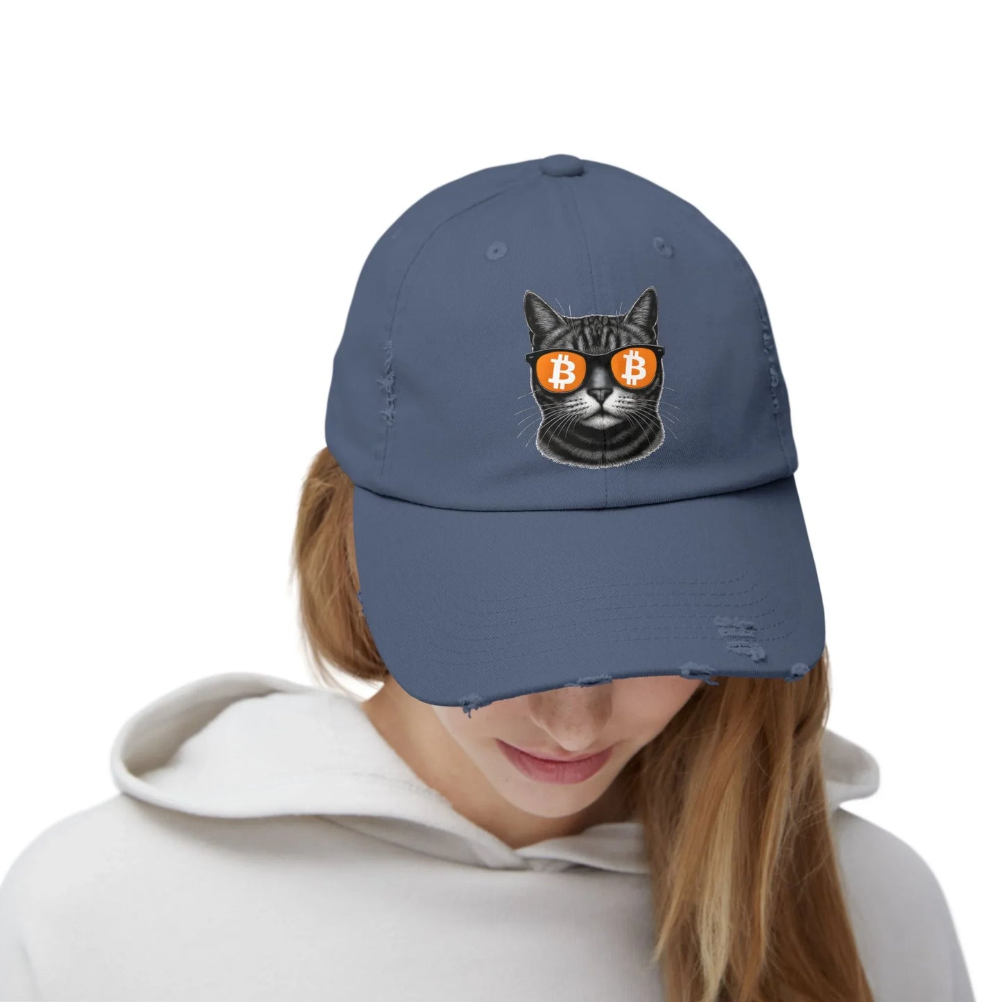 Bitcoin Cat - Cap Hats crypto-vibes.com
