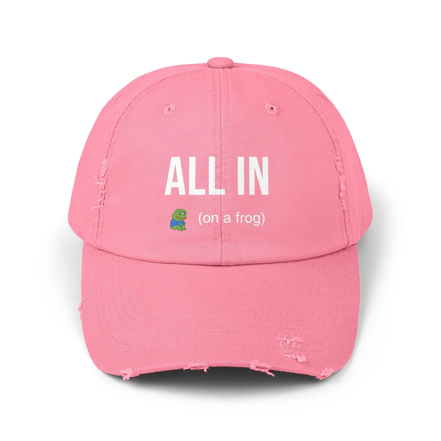 ALL IN On a Frog - Cap True Pink One size Hats crypto-vibes.com