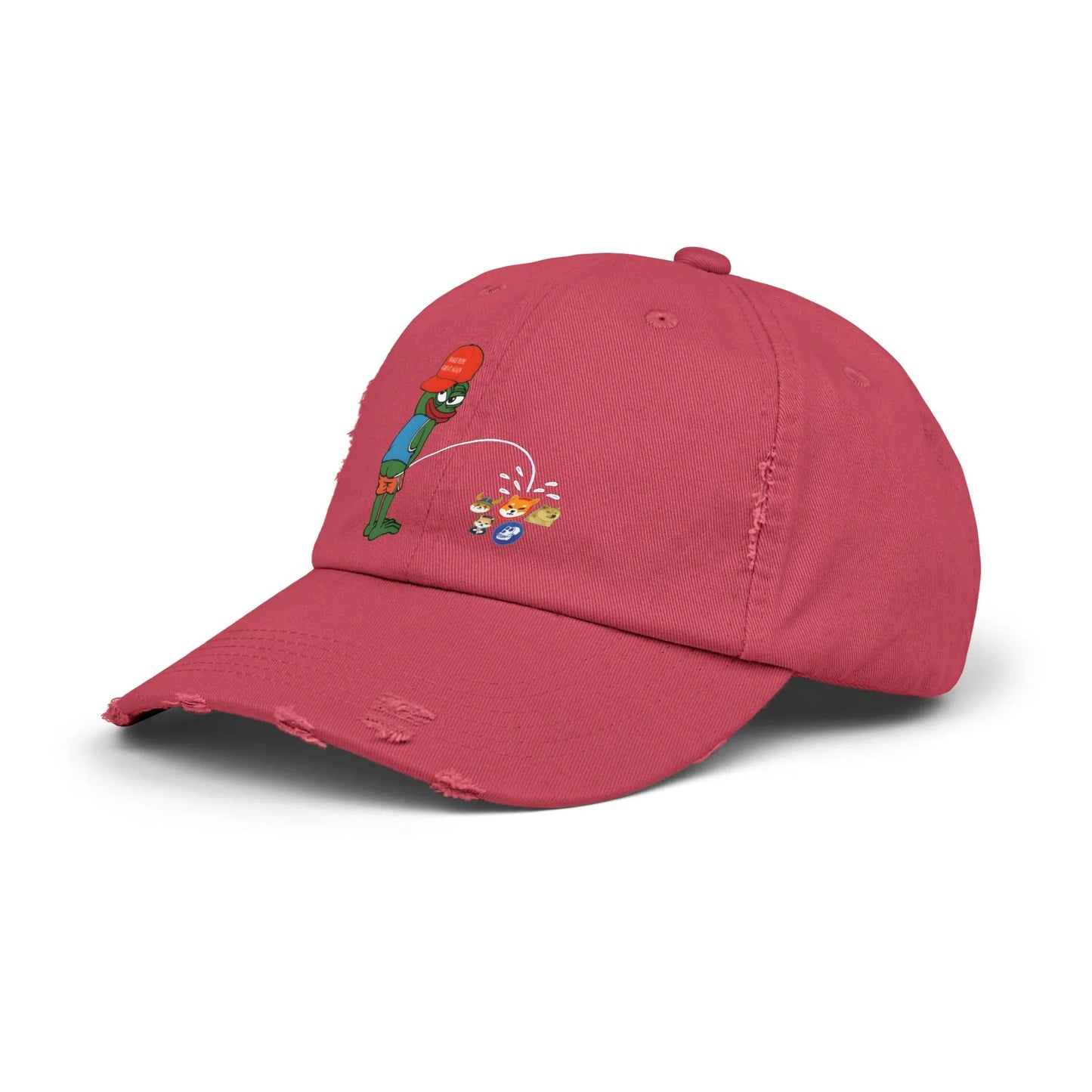 Pepe Memecoin Pissing On Competition - Cap Hats crypto-vibes.com