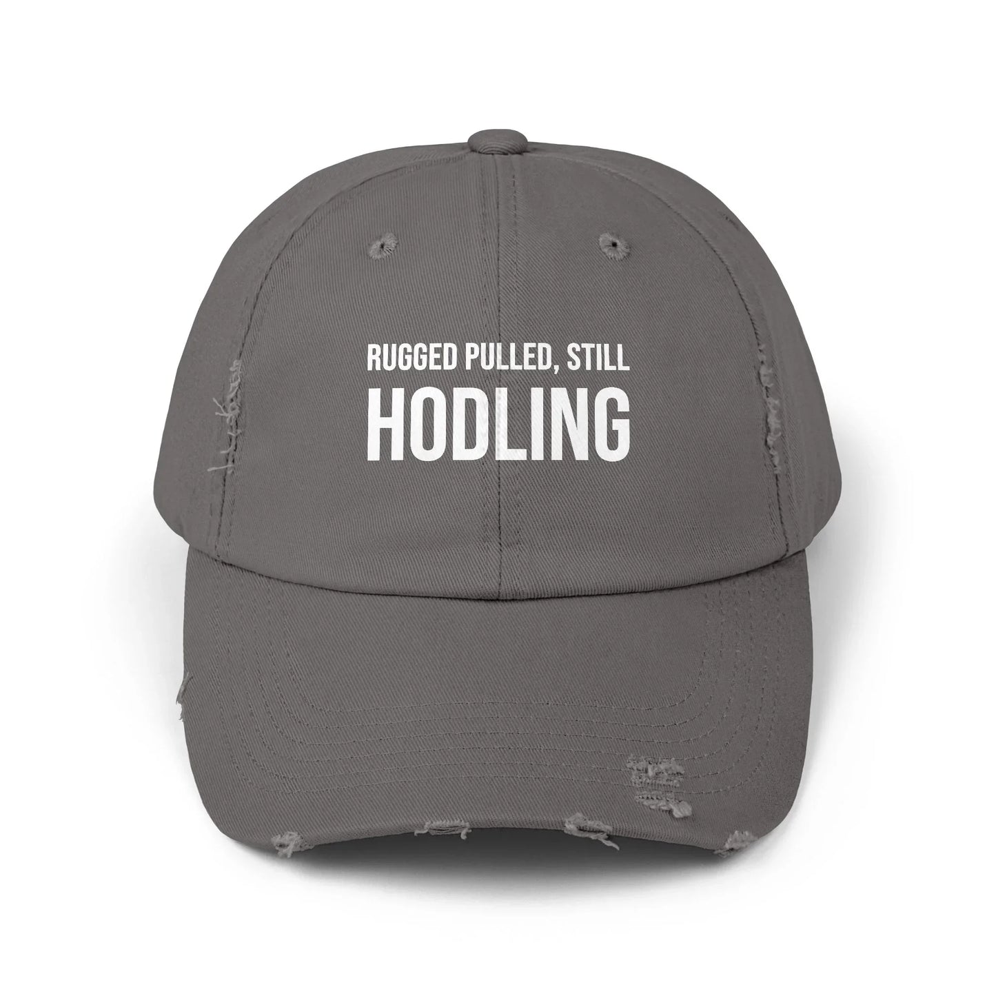Rugged Pulled Still HODLing - Cap Nickel One size Hats crypto-vibes.com