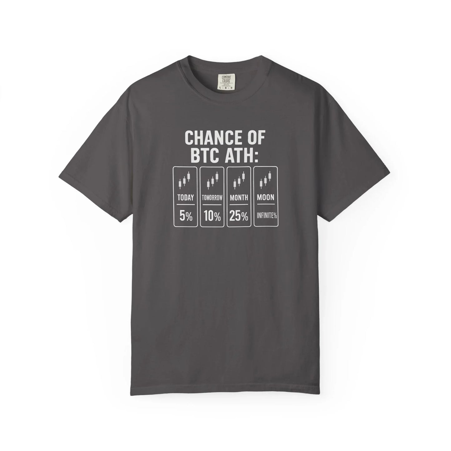 Chance BTC ATH - T-Shirt Graphite T-Shirt crypto-vibes.com