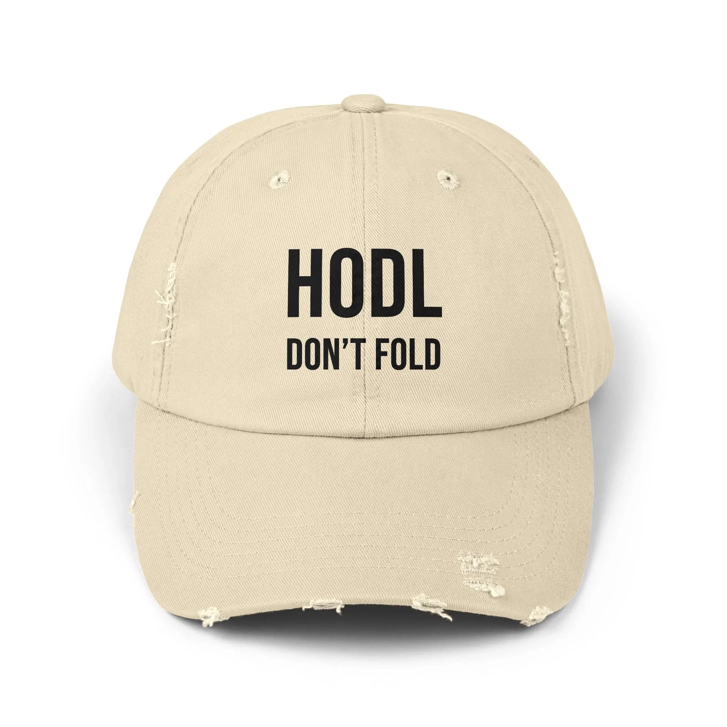 HODL Don't Fold - Cap Stone One size Hats crypto-vibes.com