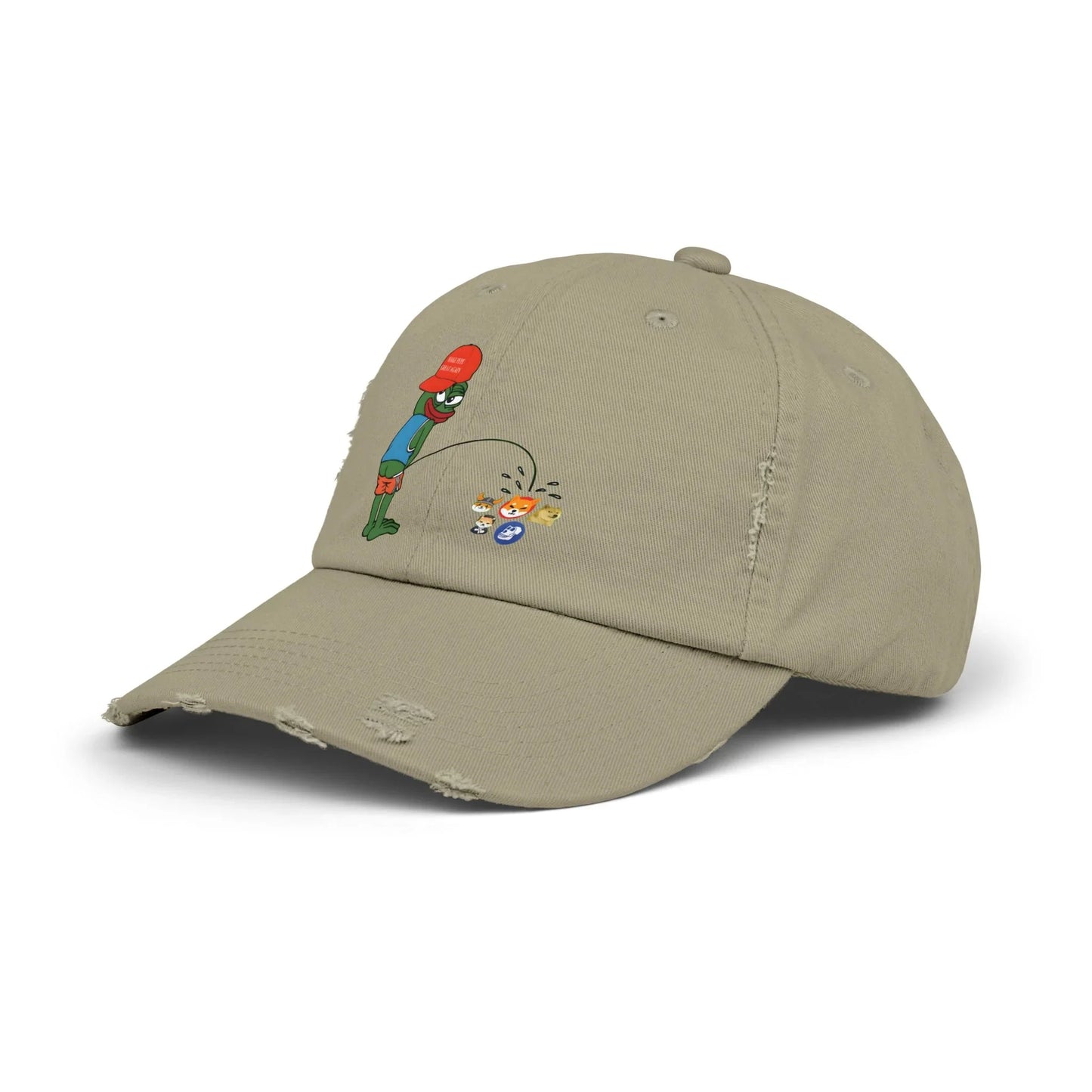 Pepe Memecoin Pissing On Competition - Cap Hats crypto-vibes.com