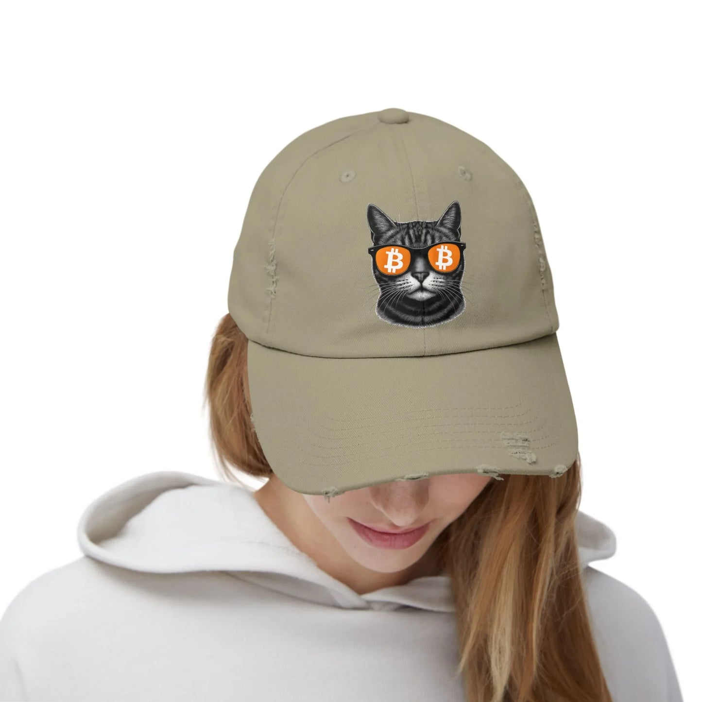 Bitcoin Cat - Cap Hats crypto-vibes.com