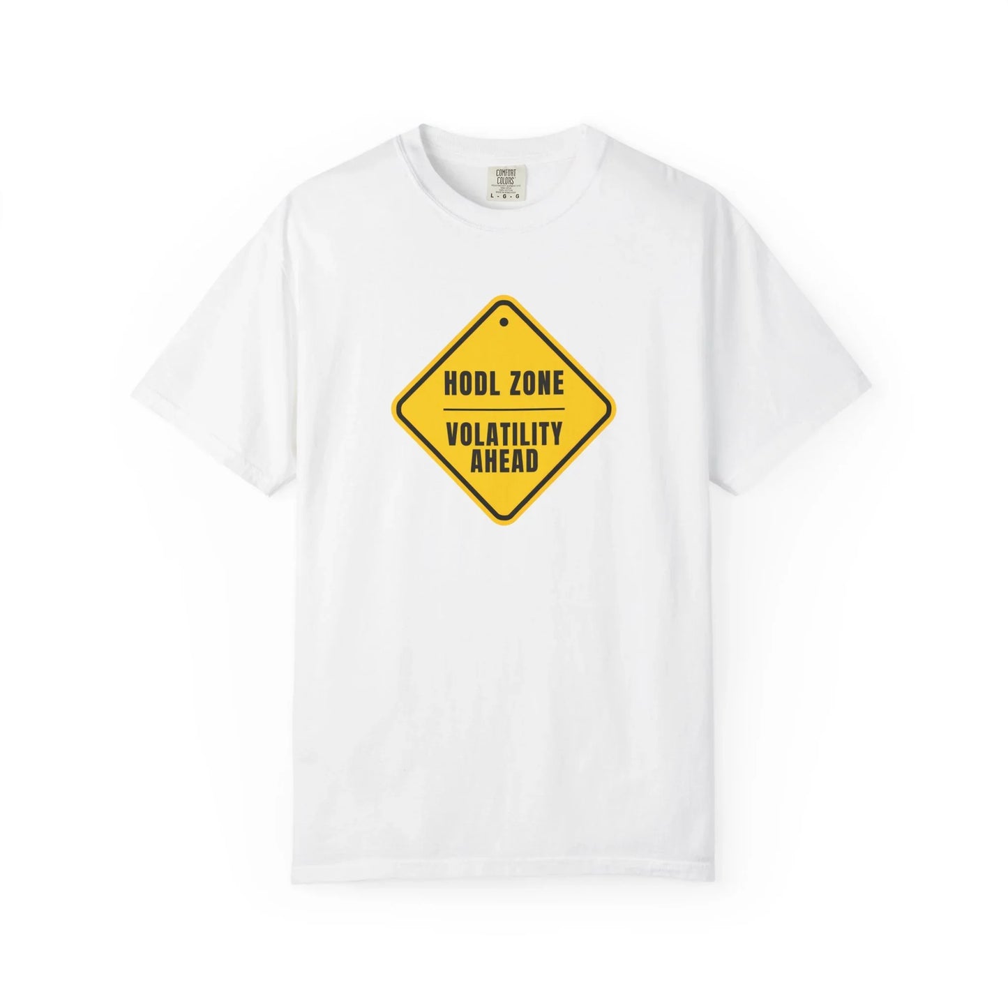 Hold Zone Caution Sign - T-Shirt White T-Shirt crypto-vibes.com