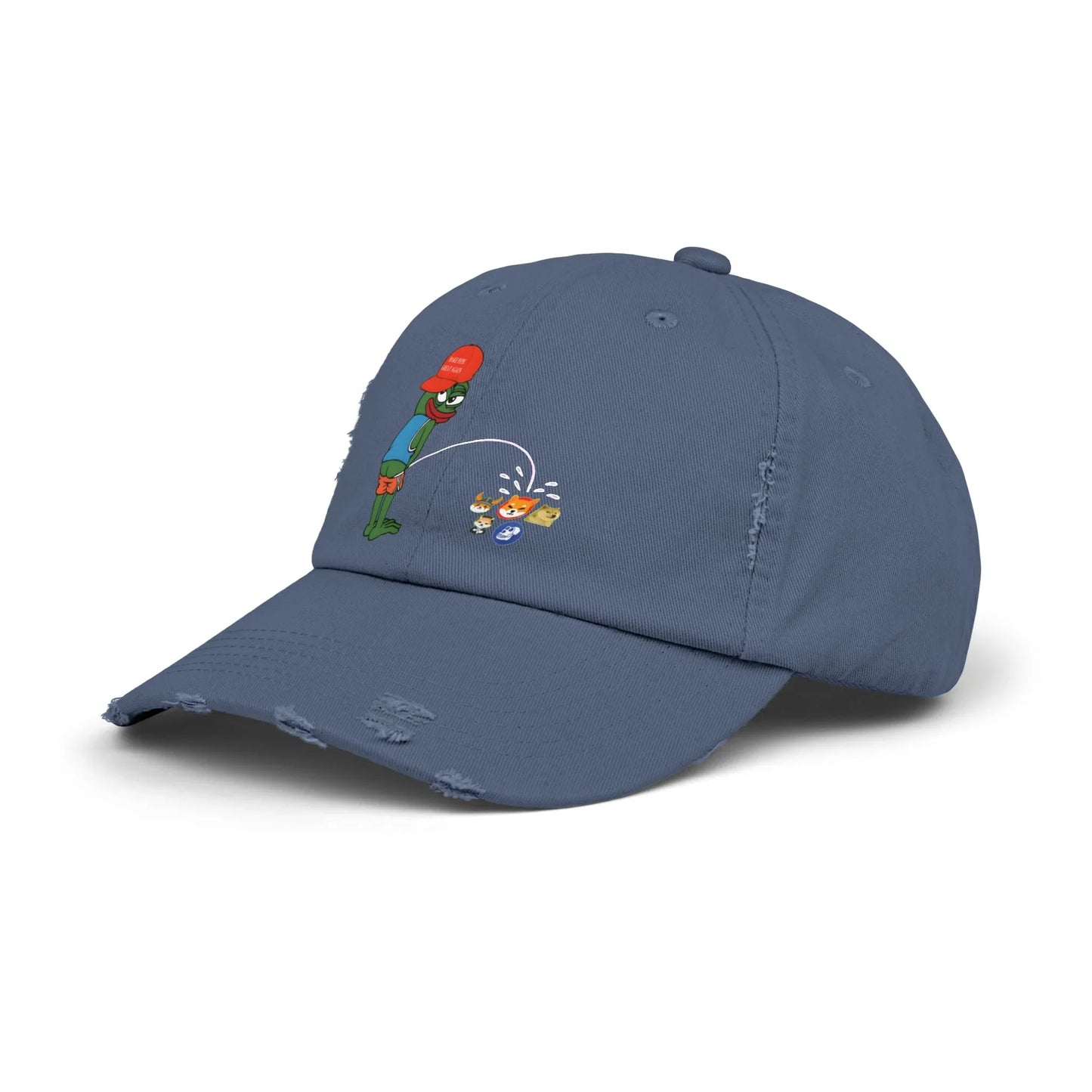 Pepe Memecoin Pissing On Competition - Cap Hats crypto-vibes.com