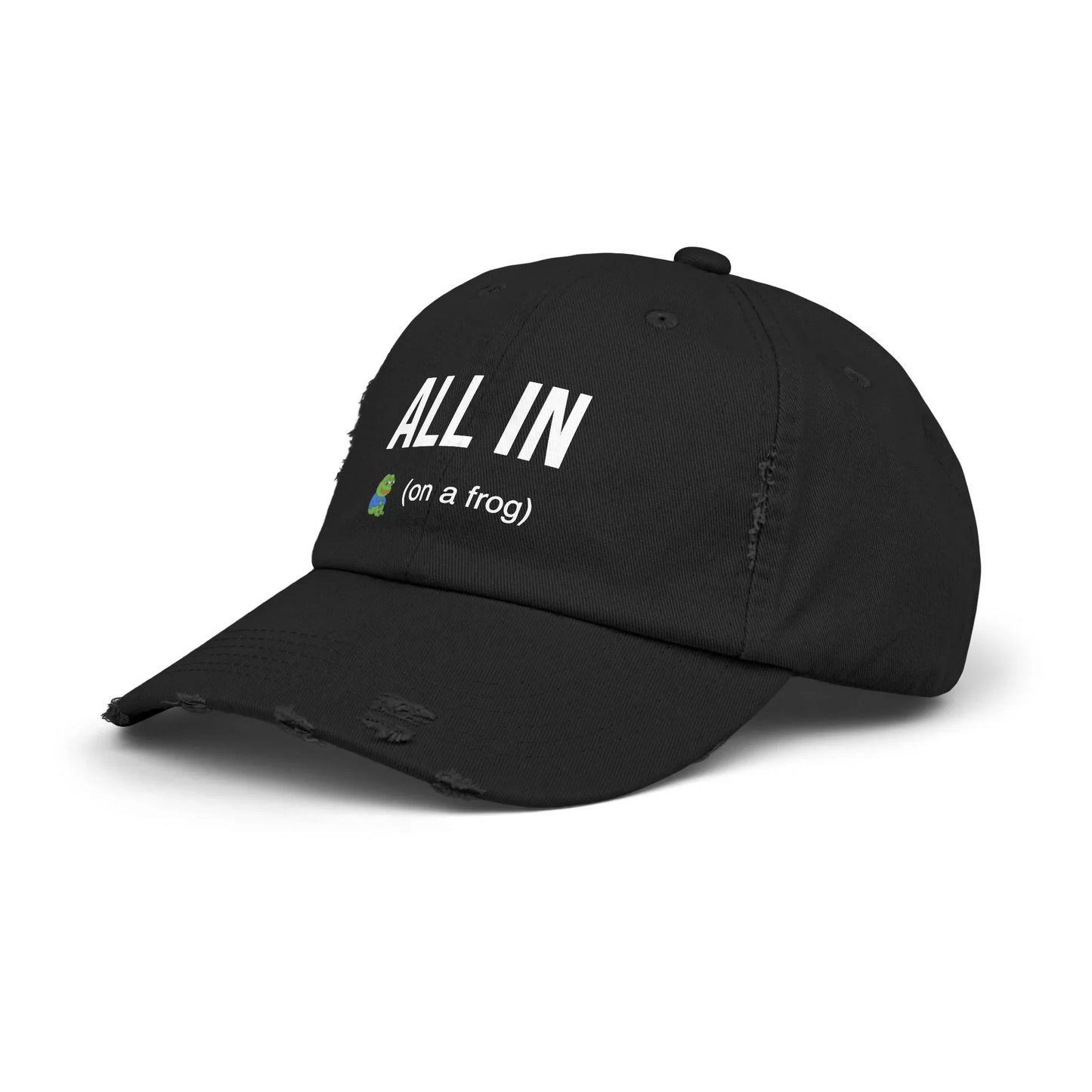 ALL IN On a Frog - Cap Hats crypto-vibes.com