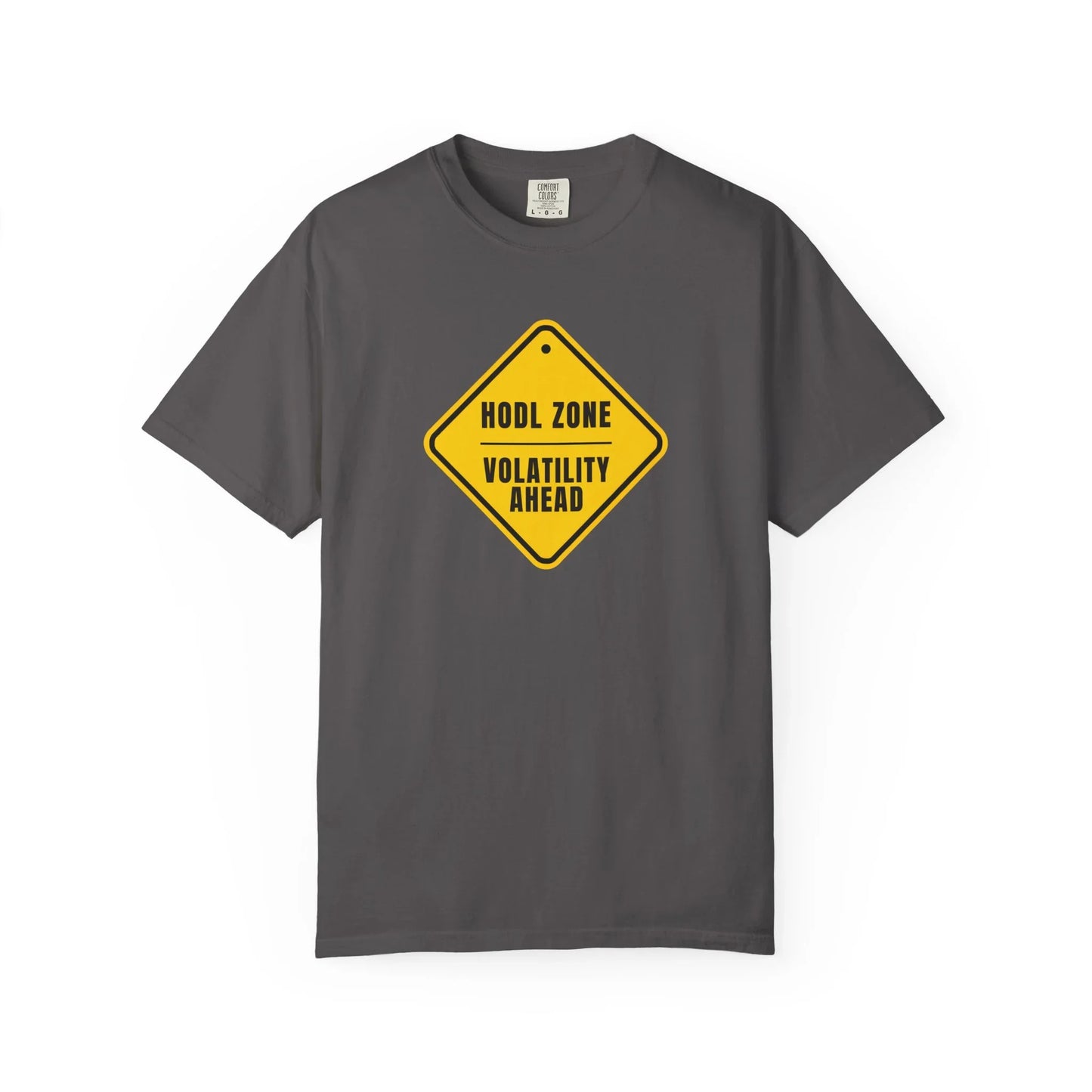 Hold Zone Caution Sign - T-Shirt Graphite T-Shirt crypto-vibes.com