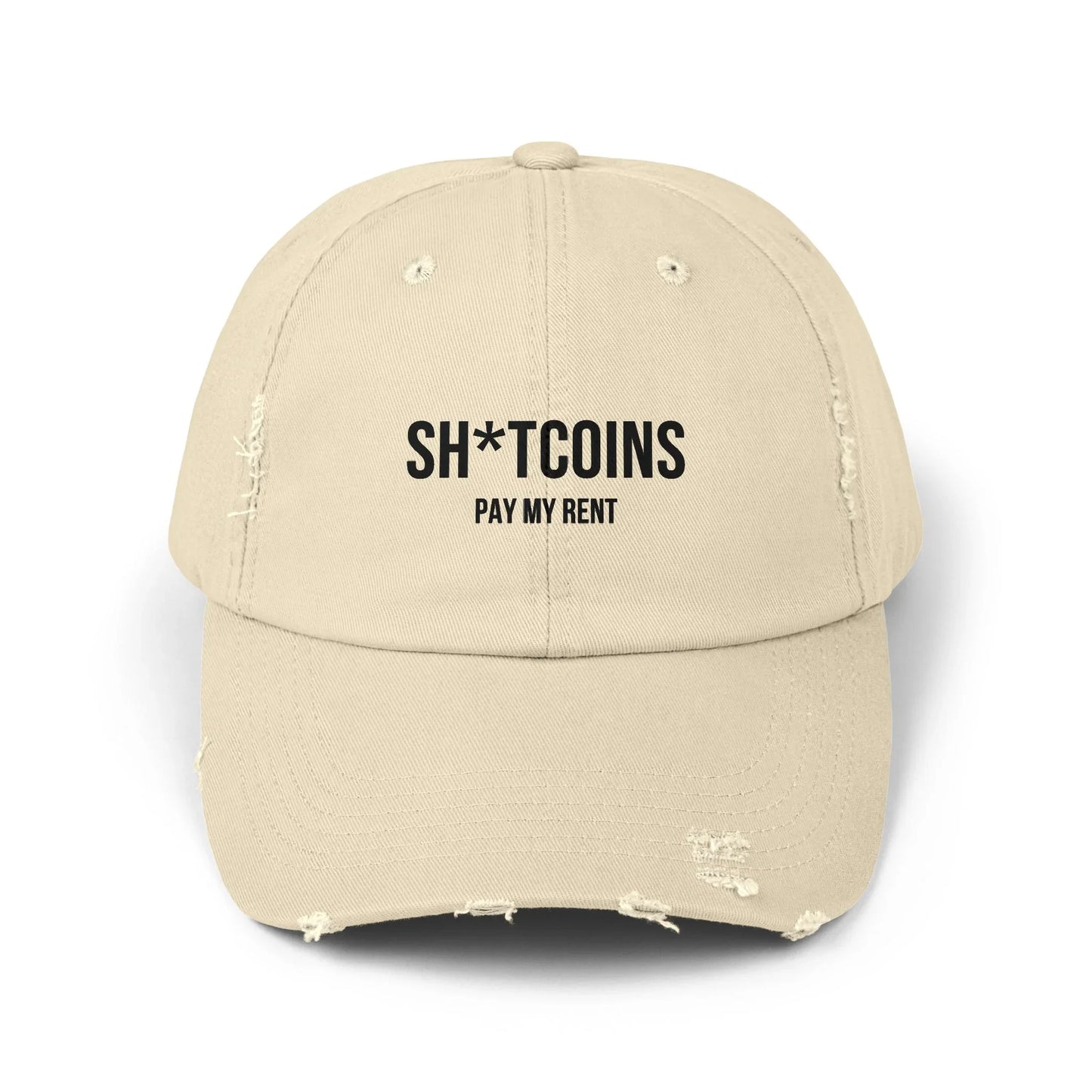 Shitcoins Pay My Rent - Cap Stone One size Hats crypto-vibes.com