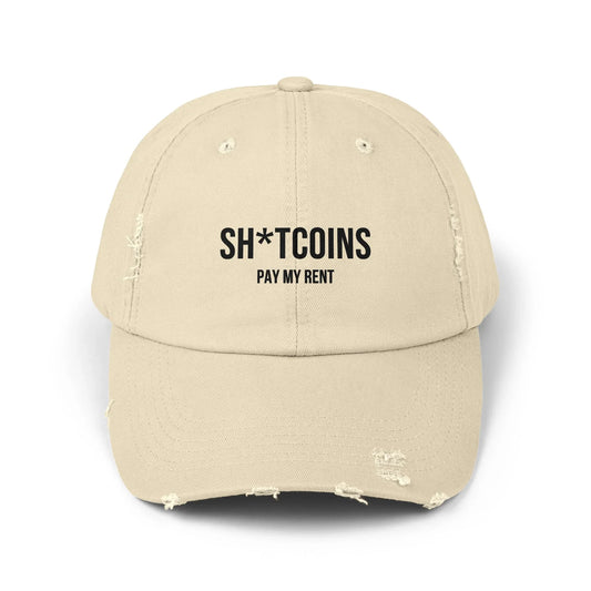 Shitcoins Pay My Rent - Cap Stone One size Hats crypto-vibes.com