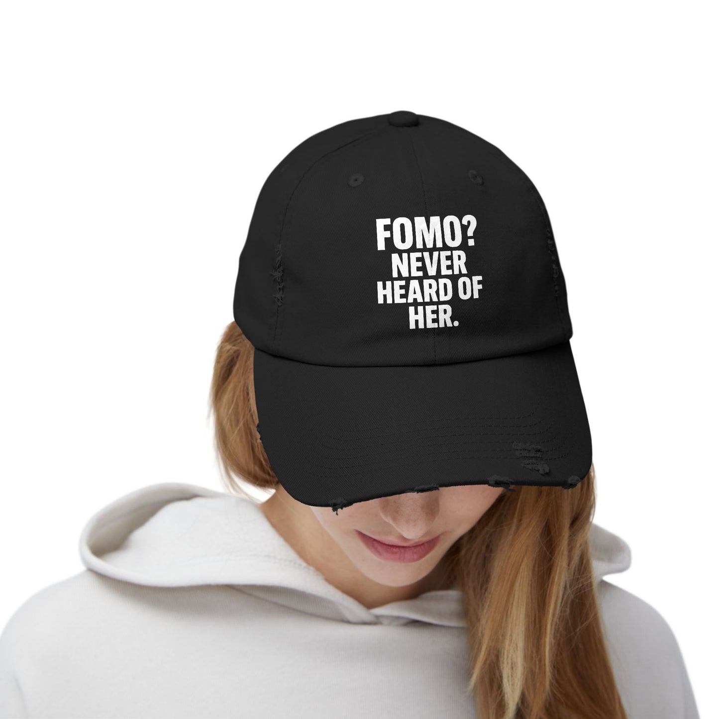Cap - Fomo? Never Heard of Her Hats crypto-vibes.com