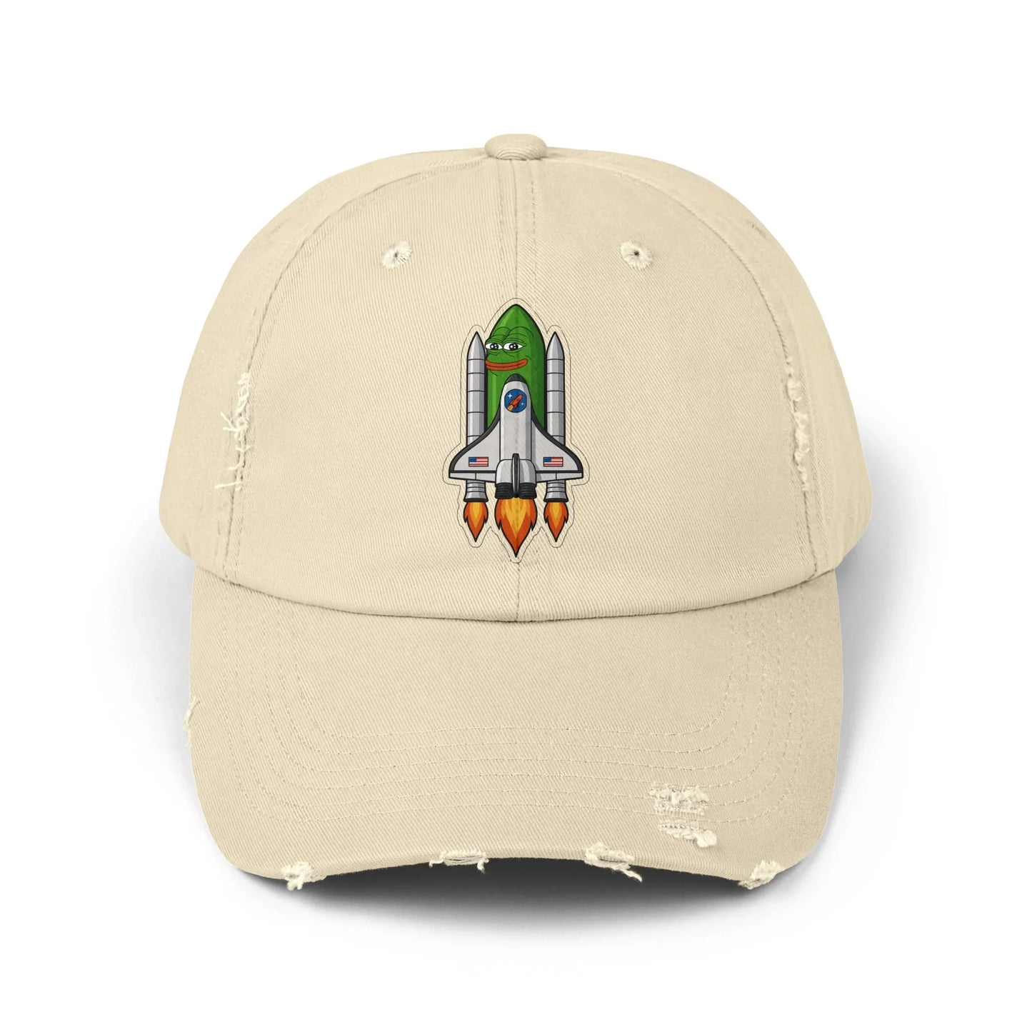 Pepe Rocket Launch - Cap Stone One size Hats crypto-vibes.com