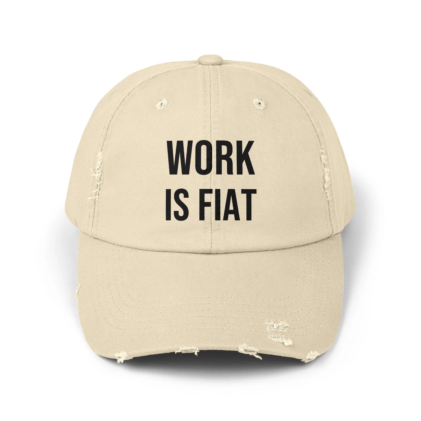 Work Is Fiat - Cap Stone One size Hats crypto-vibes.com