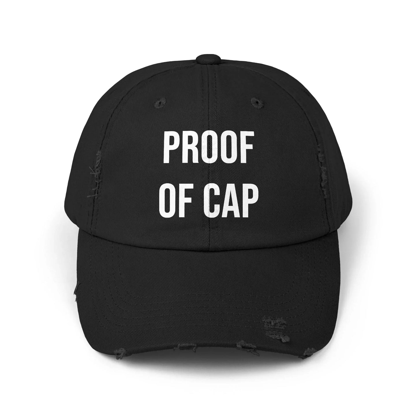 Proof of Cap - Cap Black One size Hats crypto-vibes.com