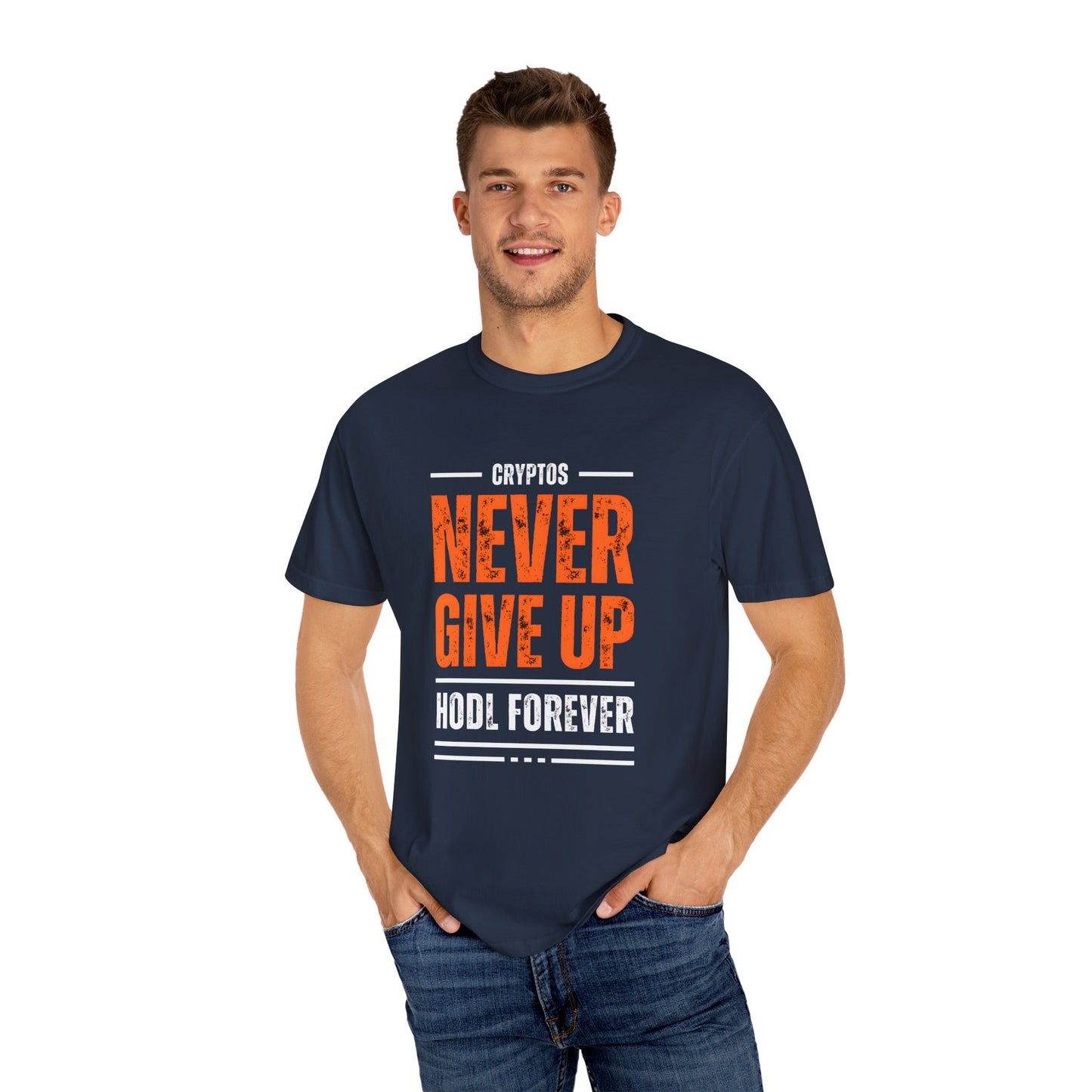 T-shirt Cryptos Never Give Up Hold Forever