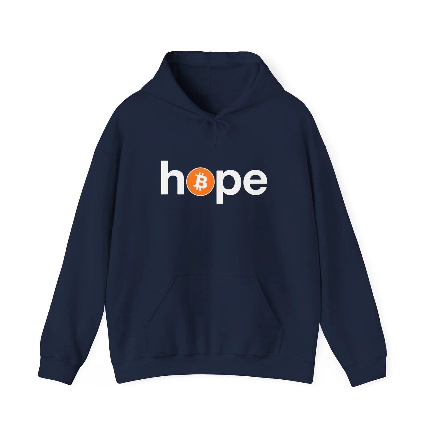 Bitcoin Hope - Hoodie Navy Hoodie crypto-vibes.com