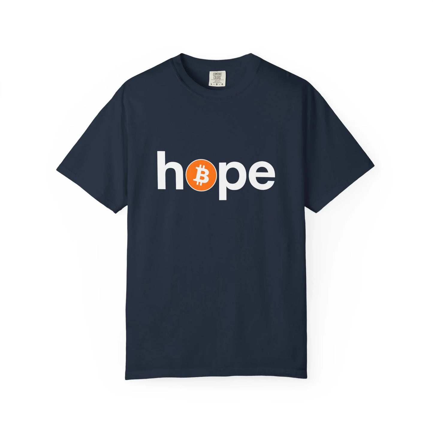Bitcoin Hope - T-Shirt Navy T-Shirt crypto-vibes.com