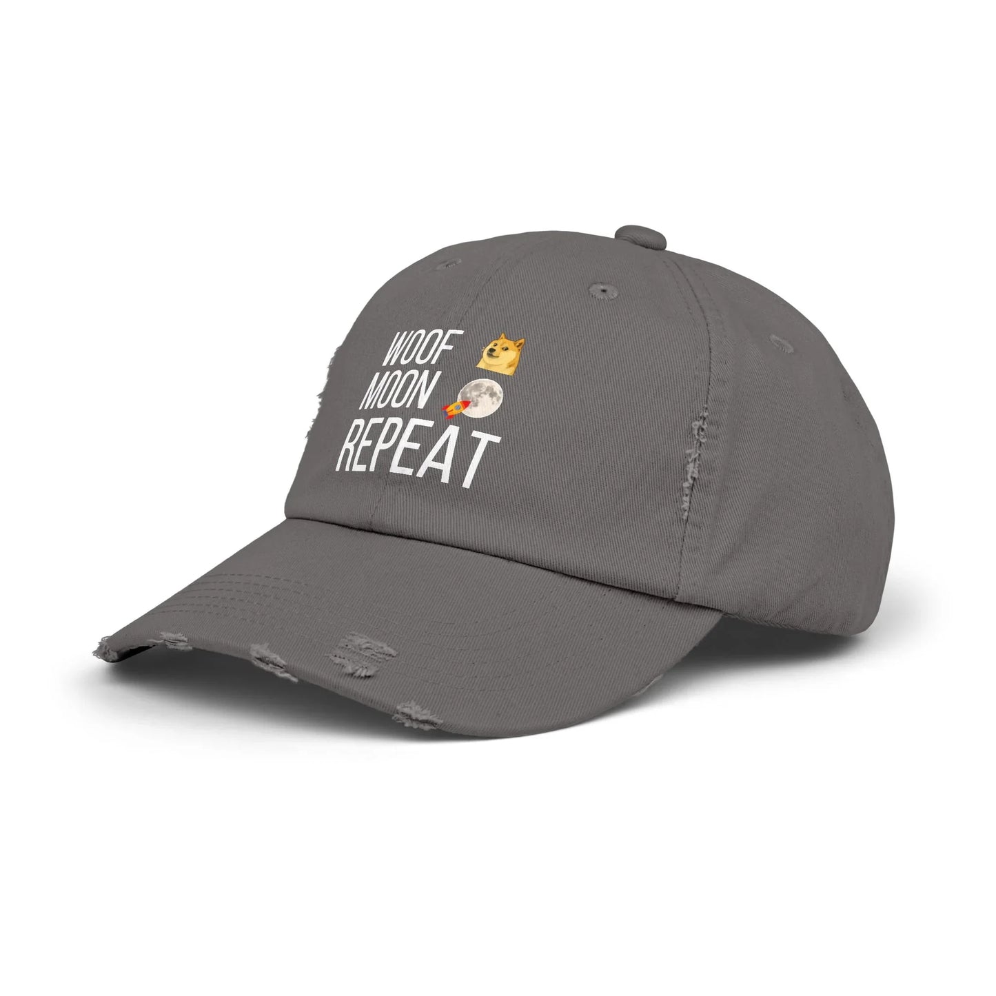 Woof Moon Repeat - Cap Hats crypto-vibes.com
