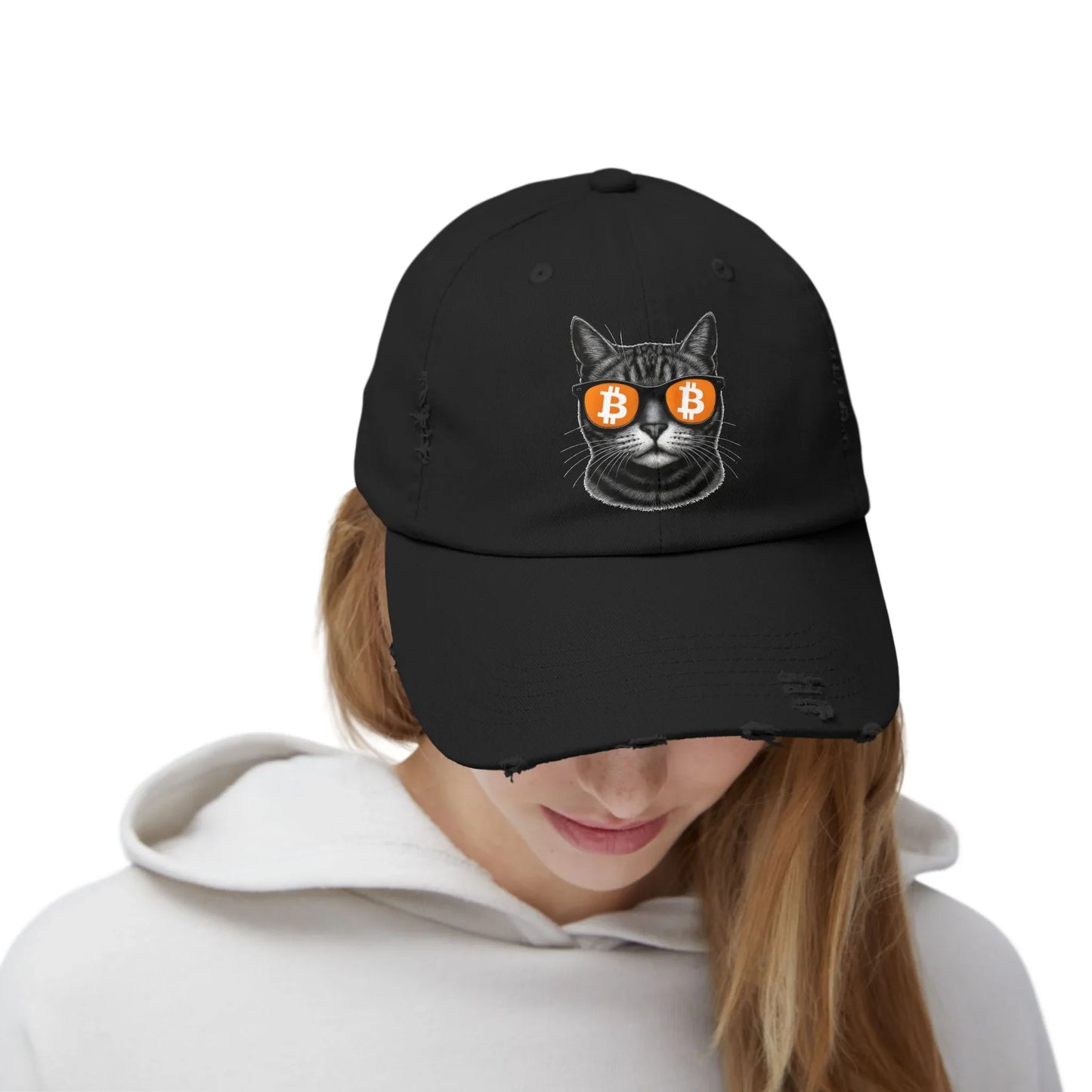 Bitcoin Cat - Cap Hats crypto-vibes.com