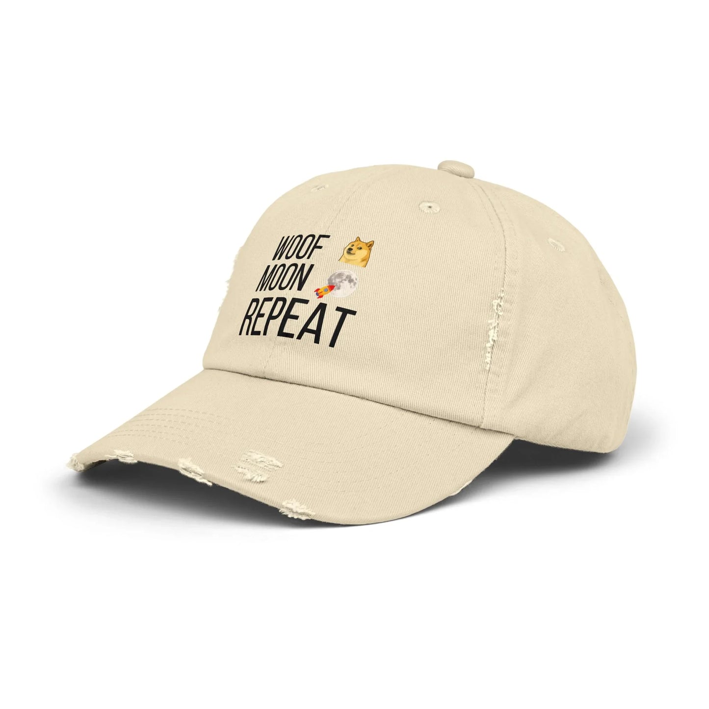 Woof Moon Repeat - Cap Hats crypto-vibes.com