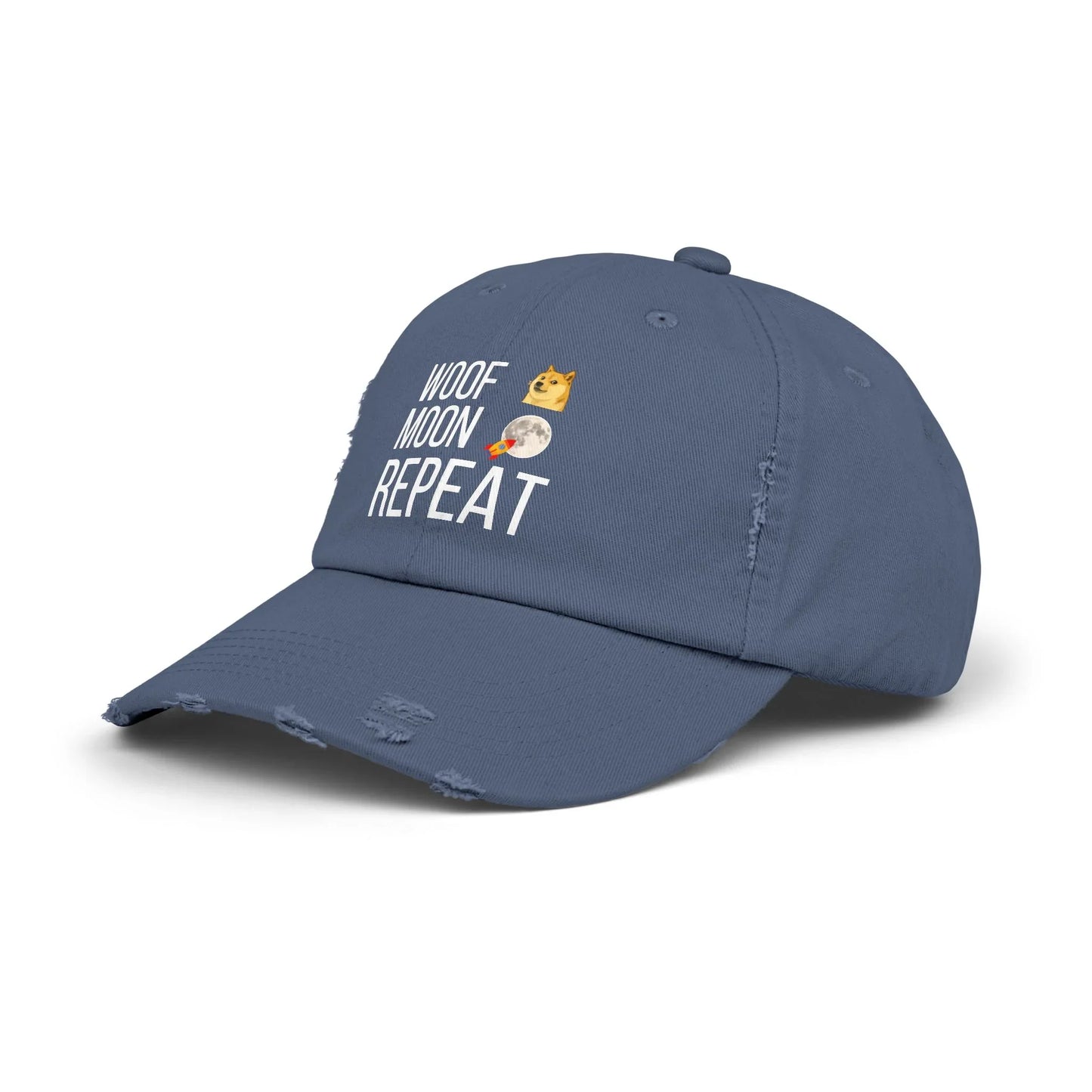 Woof Moon Repeat - Cap Hats crypto-vibes.com