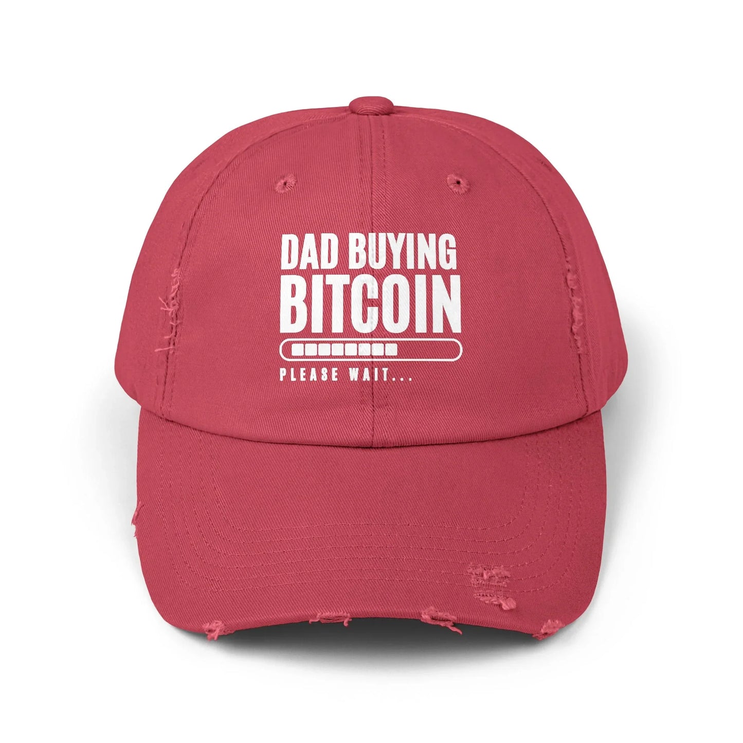 Dad Buying Bitcoin - Cap Dashing Red One size Hats crypto-vibes.com