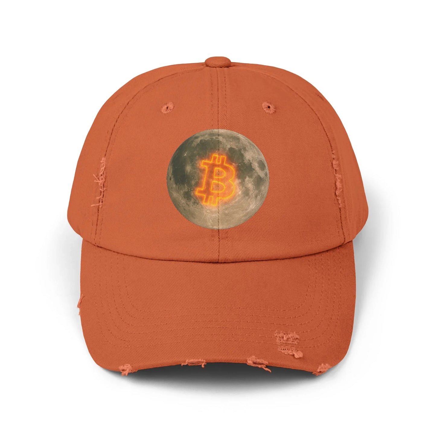 Bitcoin Moon - Cap Burnt Orange One size Hats crypto-vibes.com