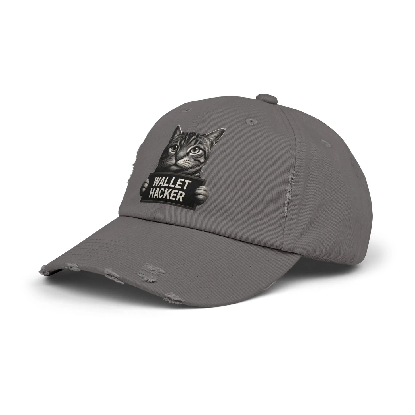 Wallet Hacker Cat - Cap Hats crypto-vibes.com