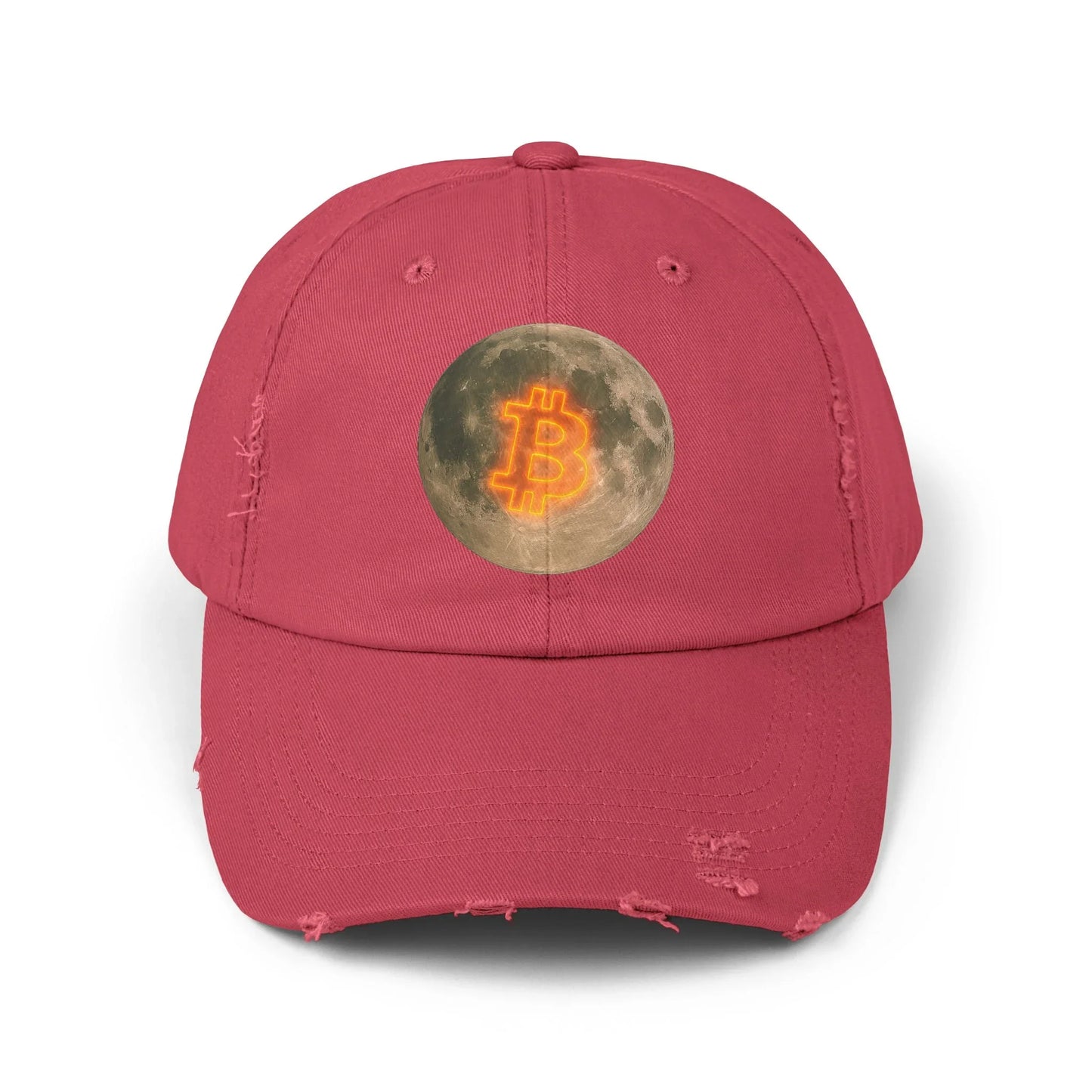 Bitcoin Moon - Cap Dashing Red One size Hats crypto-vibes.com