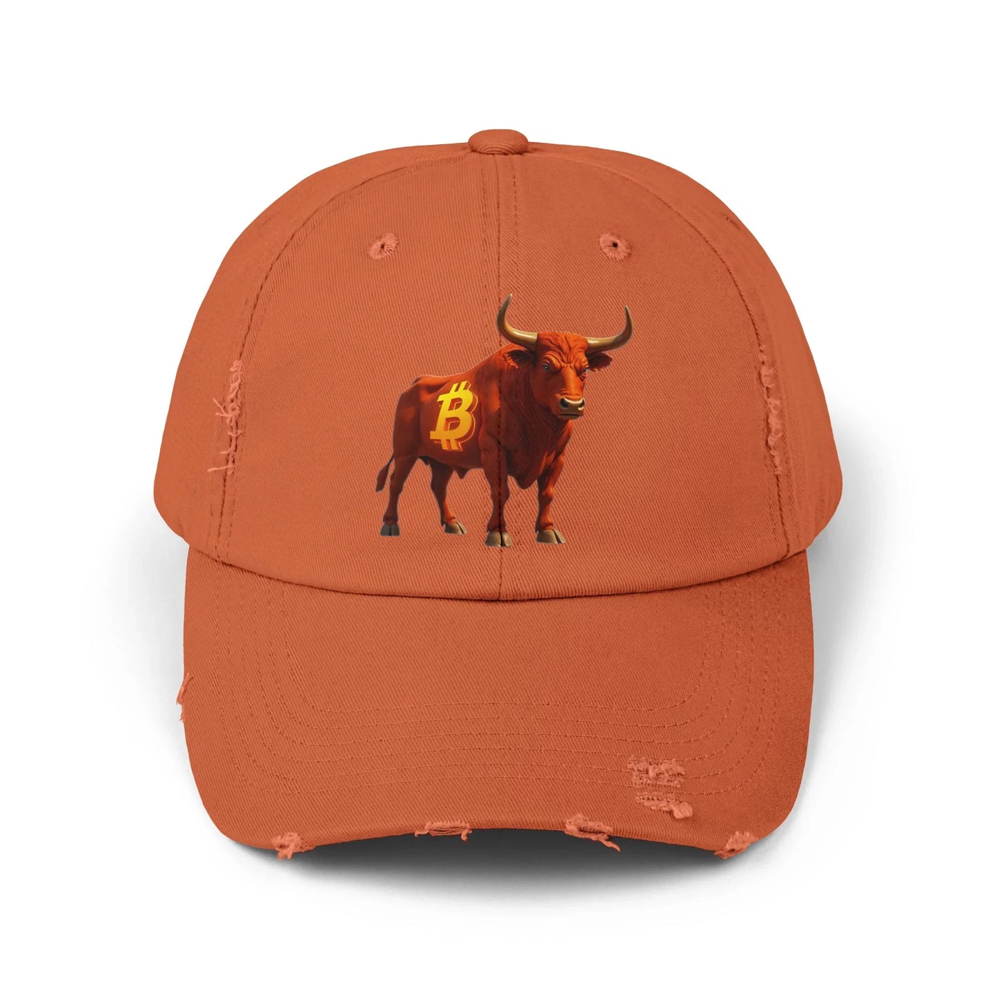 Bitcoin Bull - Cap Burnt Orange One size Hats crypto-vibes.com