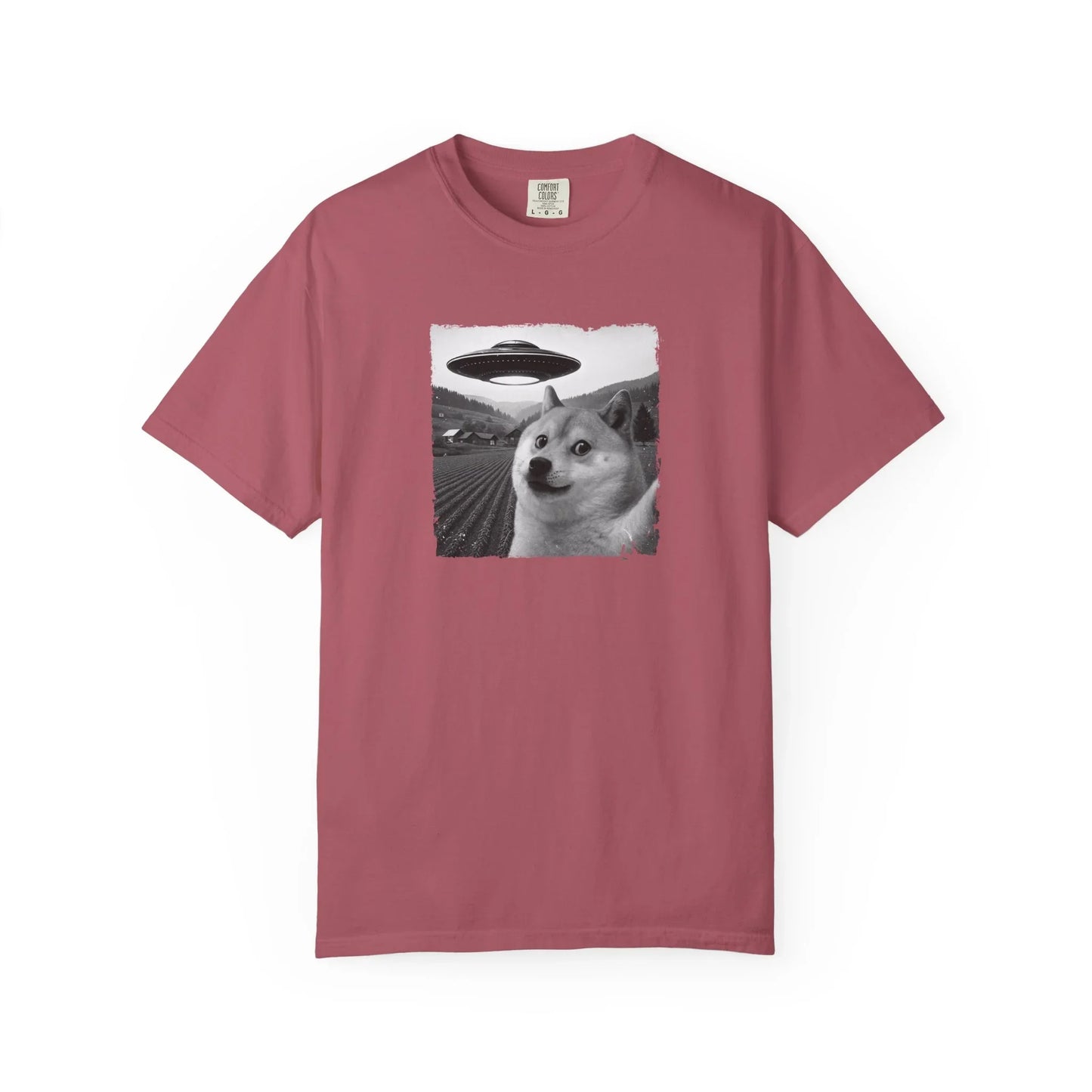 Doge UFO Photo - T-Shirt Crimson T-Shirt crypto-vibes.com