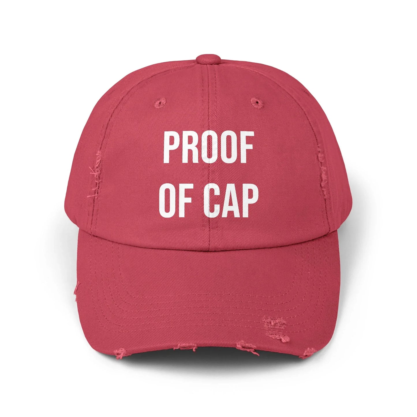 Proof of Cap - Cap Dashing Red One size Hats crypto-vibes.com