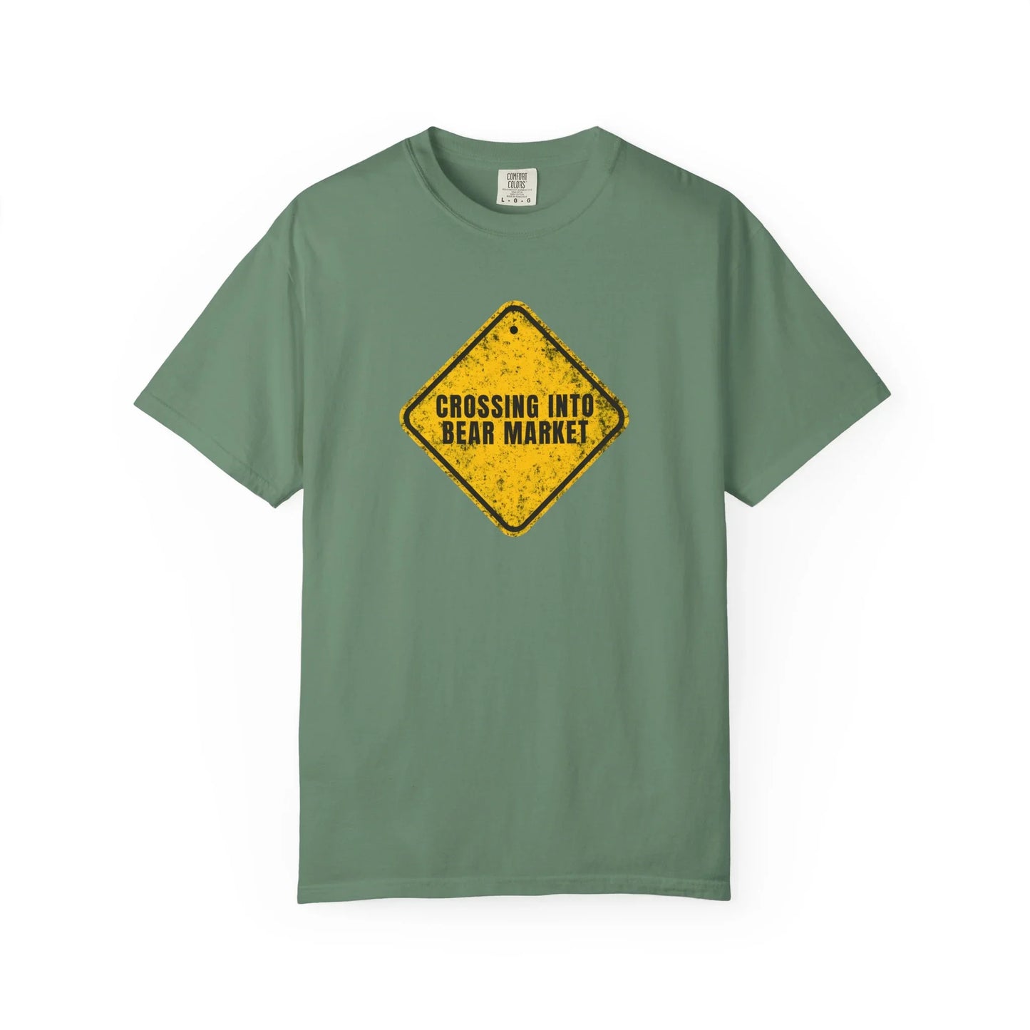 Crossing Into Bear Market - T-Shirt Light Green T-Shirt crypto-vibes.com