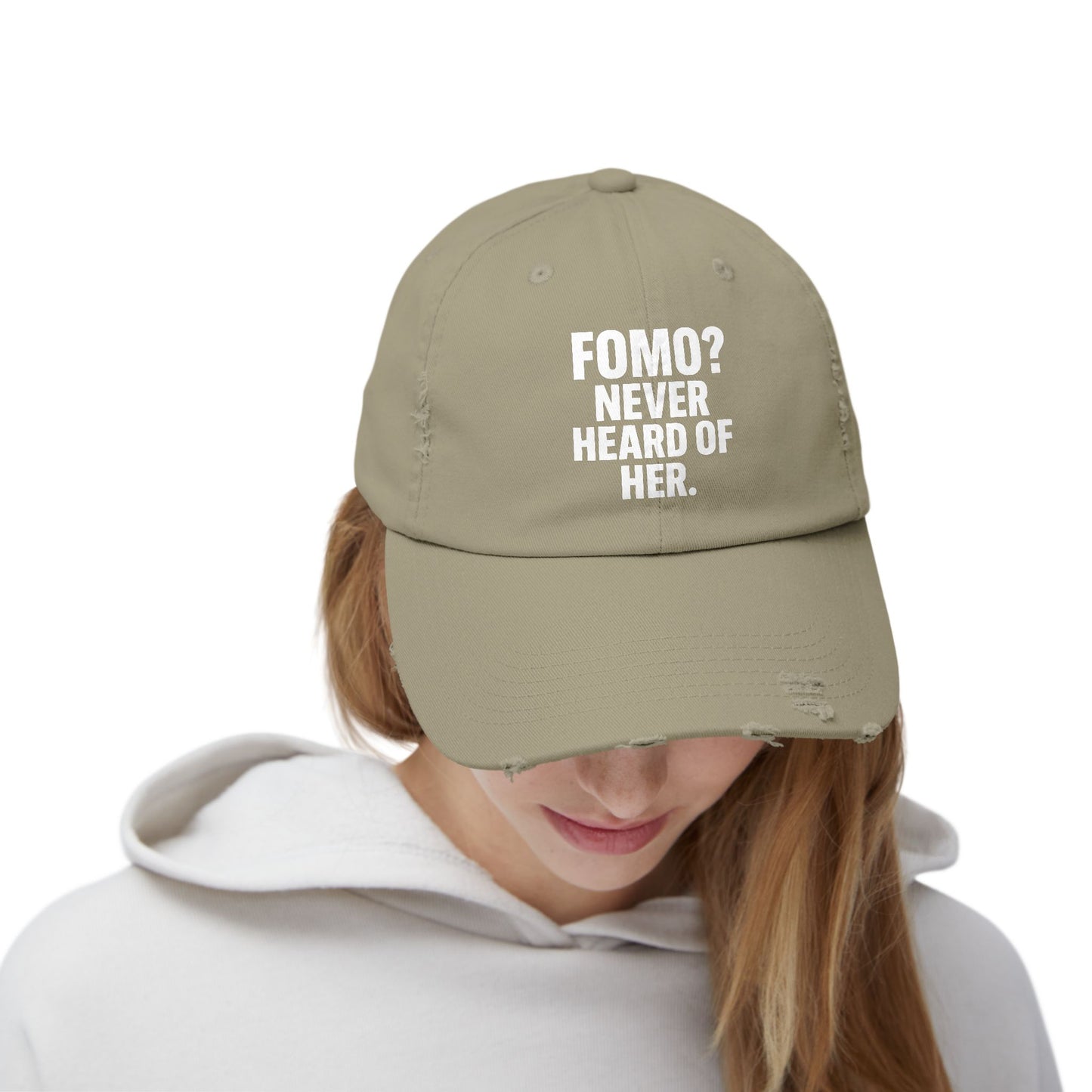 Cap - Fomo? Never Heard of Her Hats crypto-vibes.com