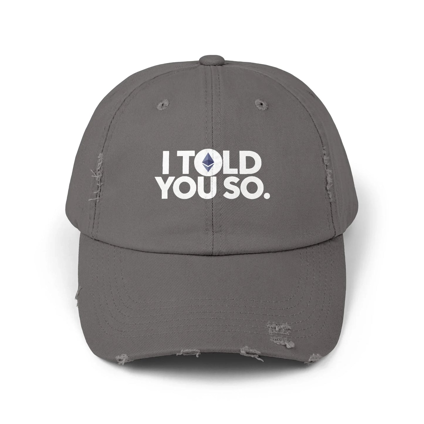 I Told You So - Ethereum - Cap Nickel One size Hats crypto-vibes.com