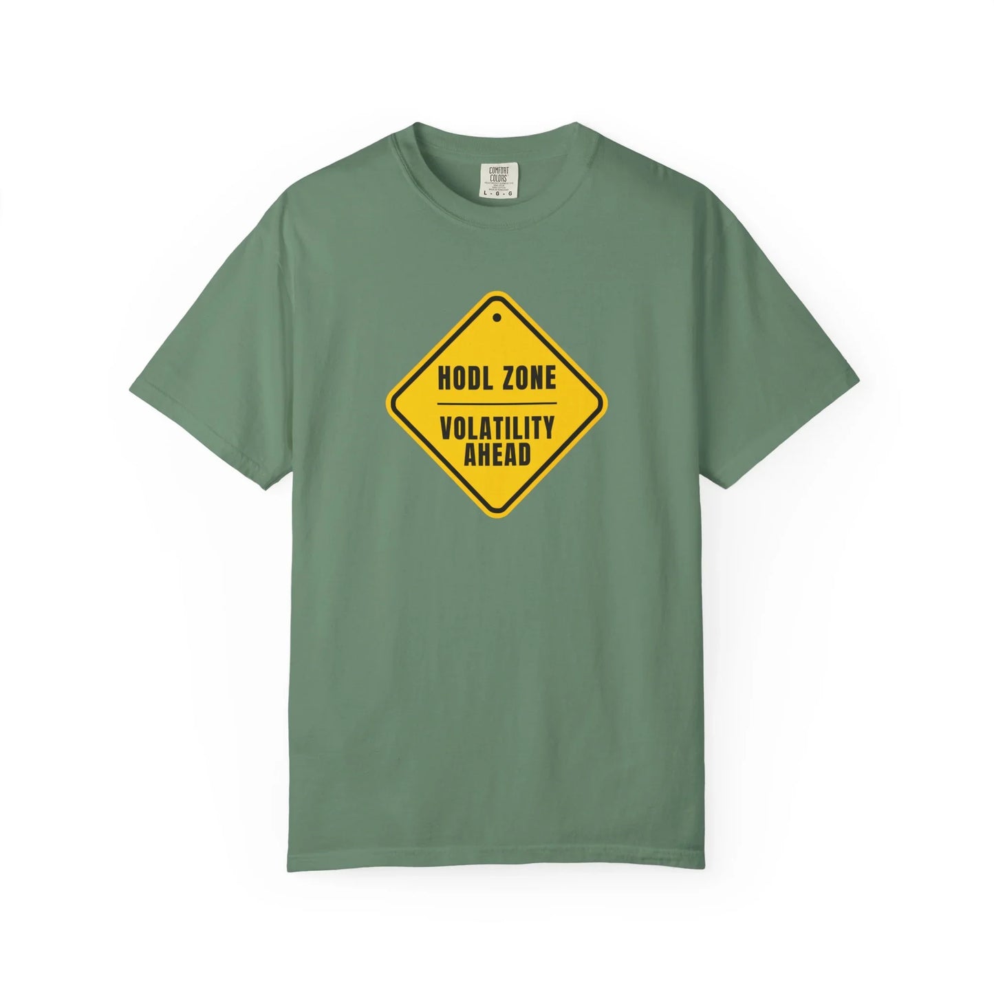 Hold Zone Caution Sign - T-Shirt Light Green T-Shirt crypto-vibes.com