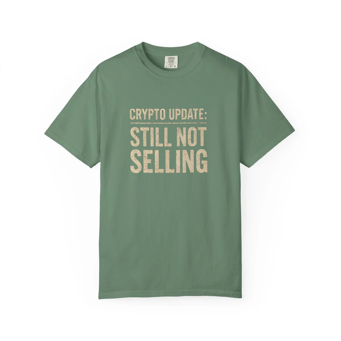 Crypto Update Not Selling - T-Shirt Light Green T-Shirt crypto-vibes.com