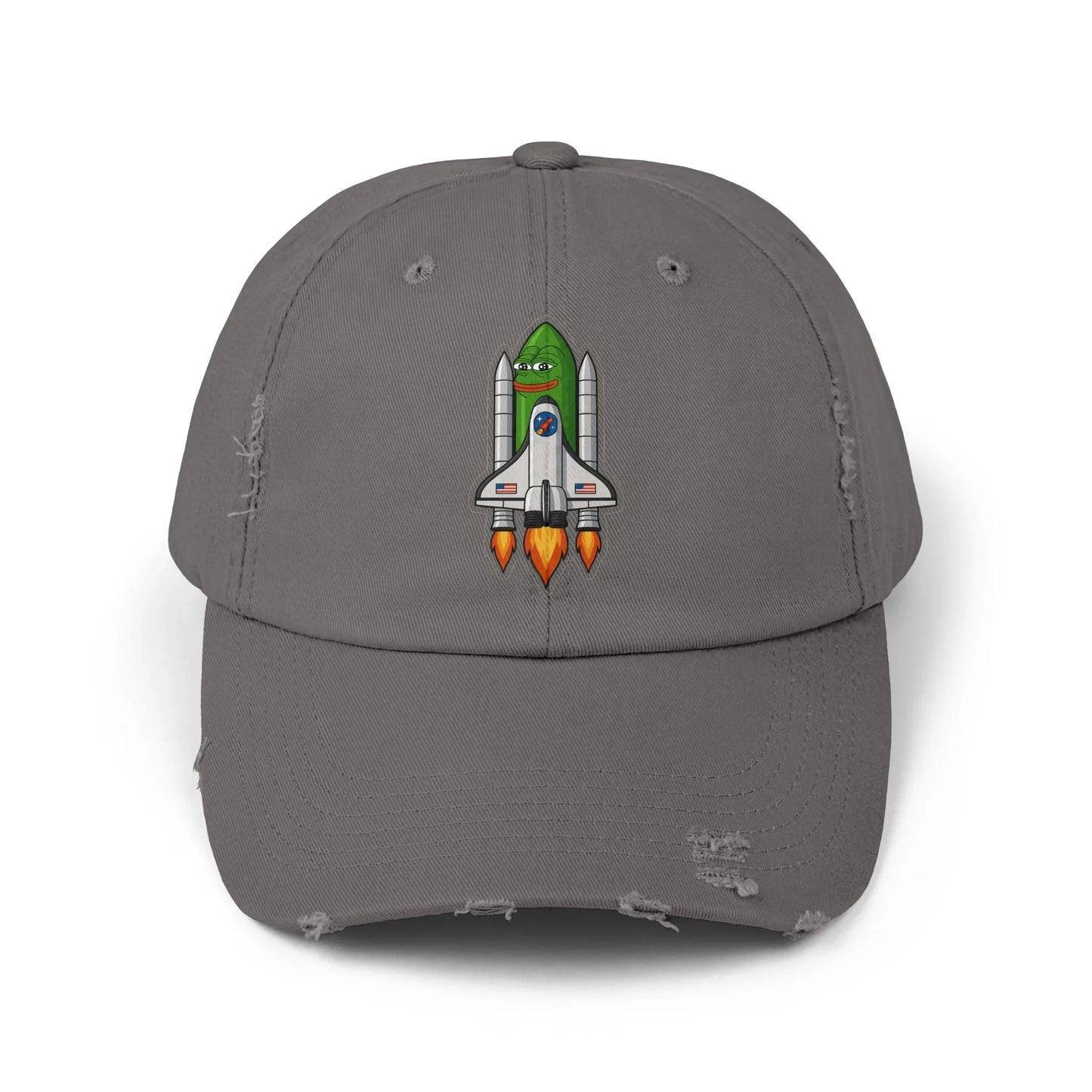 Pepe Rocket Launch - Cap Nickel One size Hats crypto-vibes.com