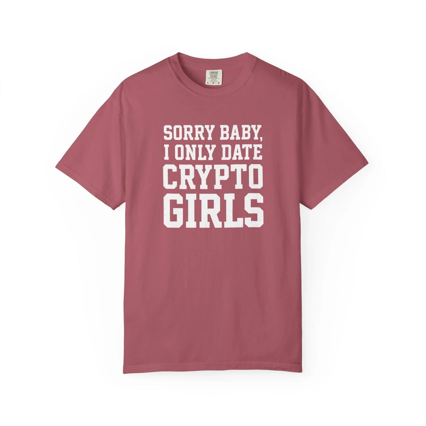 Only Date Crypto Girls - T-Shirt Crimson T-Shirt crypto-vibes.com