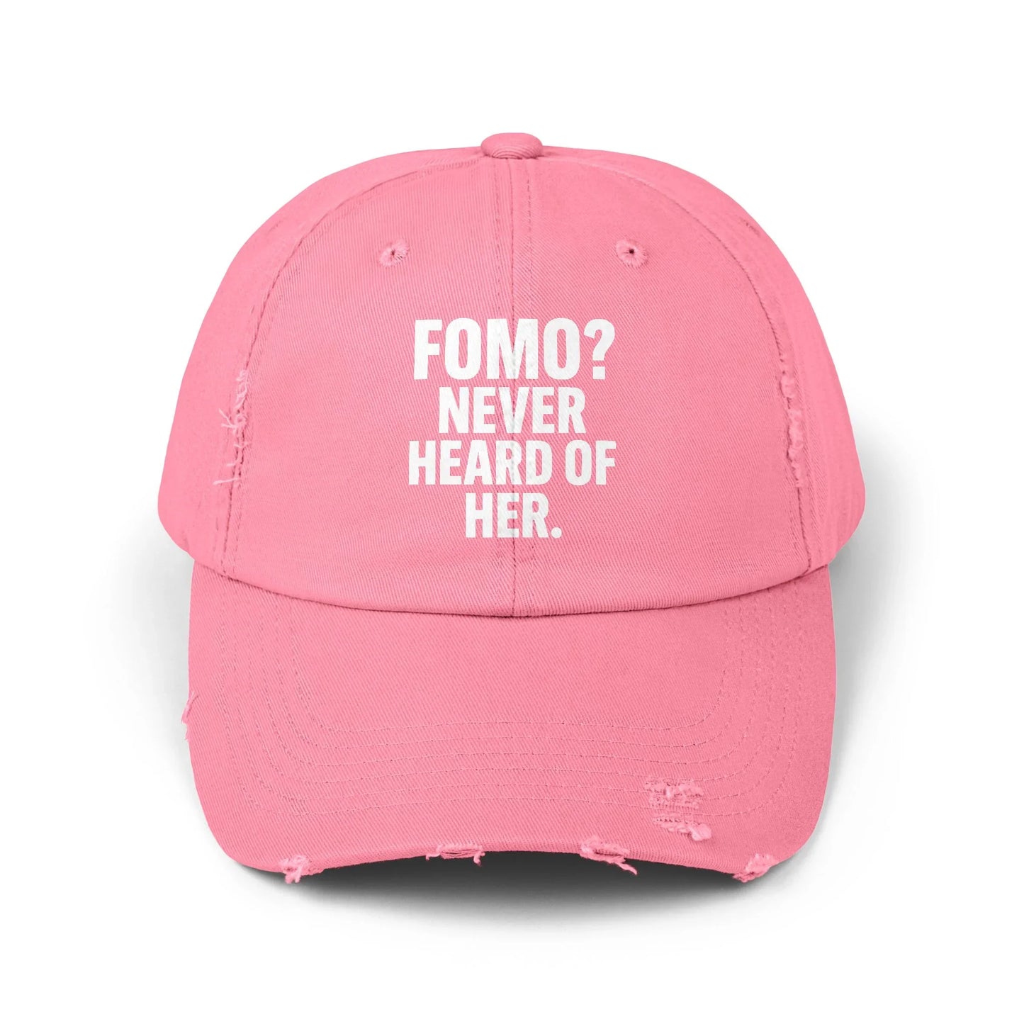 FOMO? Never Heard of Her - Cap True Pink One size Hats crypto-vibes.com